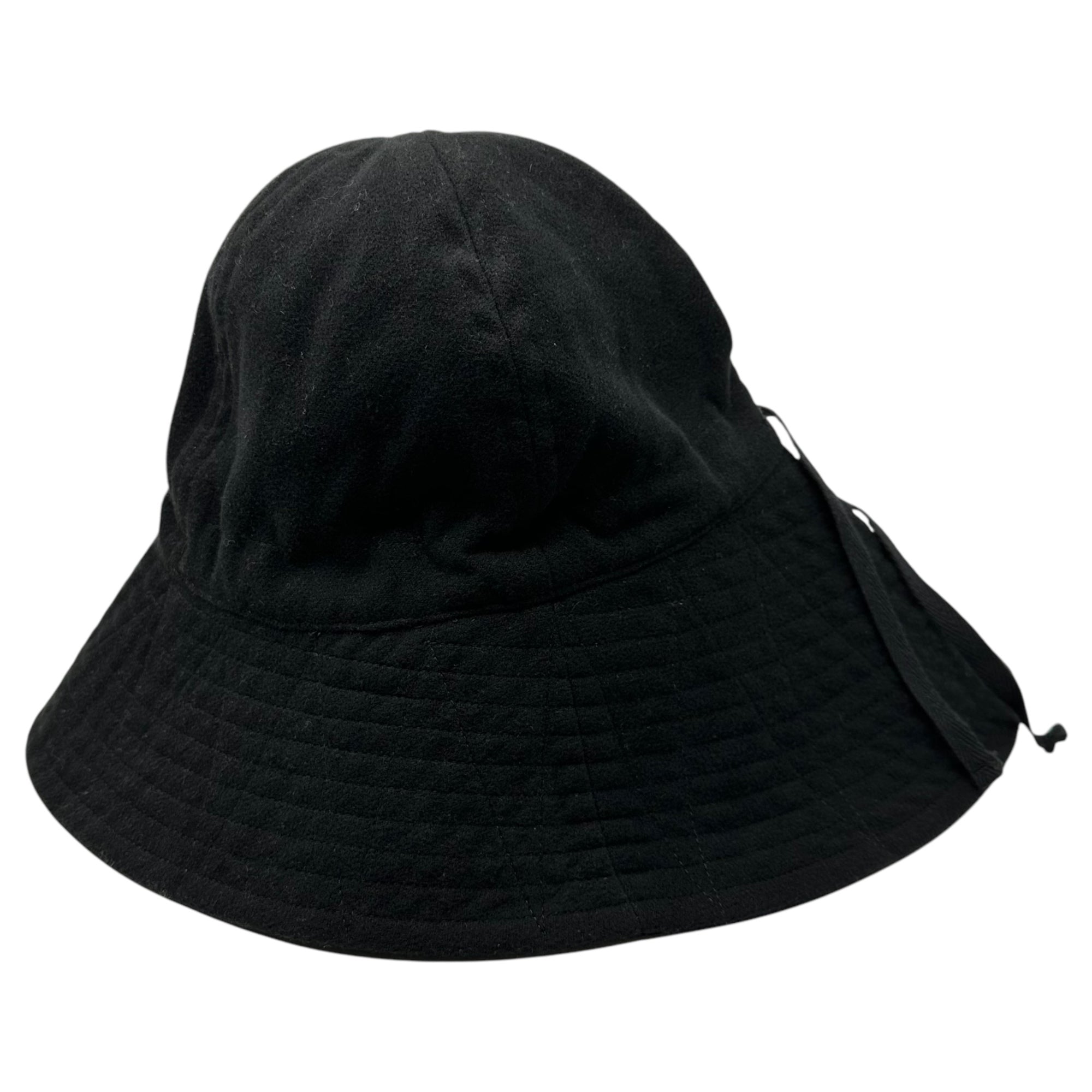 Engineered Garments(エンジニアードガーメンツ) Keeper Hat Polyester Fake Melton キーパー ハット ポリエステル フェイクメルトン LN345A M ブラック 帽子 サファリ