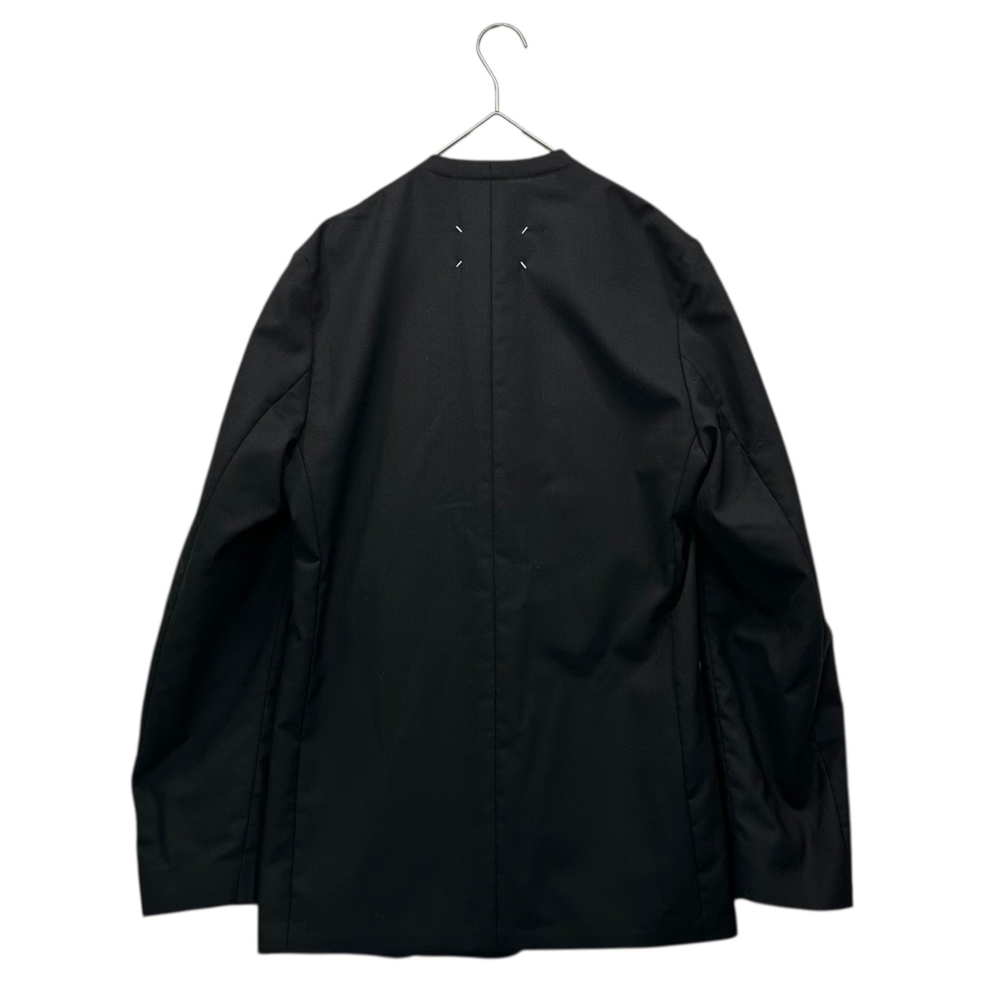 MAISON MARGIELA(メゾンマルジェラ) 18SS No Collar Jacket ノーカラー ジャケット S50BN0336 46 ブラック テーラード