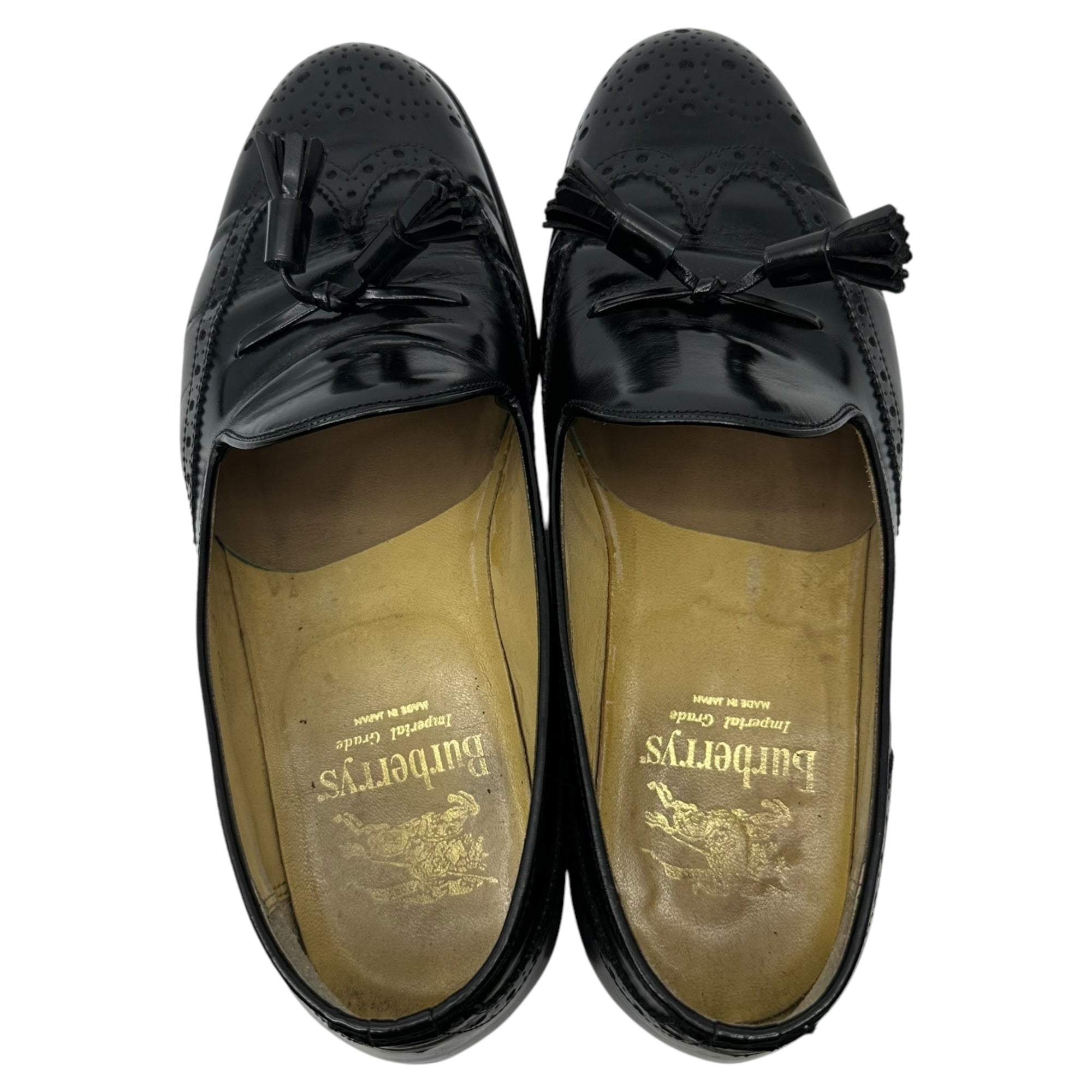 Burberrys(バーバリーズ) old tassel loafers オールド タッセル ローファー 革靴 25.0cm ブラック 日本製