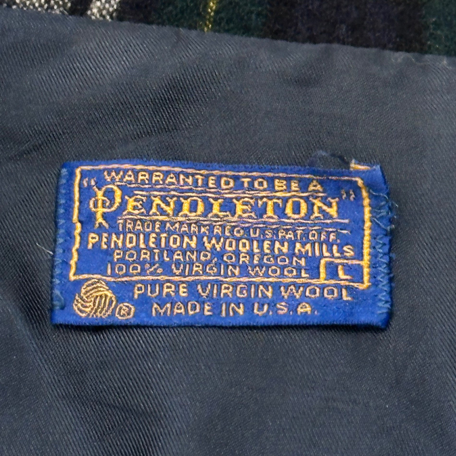 PENDLETON(ペンドルトン) 70's Wool Check Casual Jacket 70年代 ウール チェック カジュアル ジャケット L グリーン ヴィンテージ