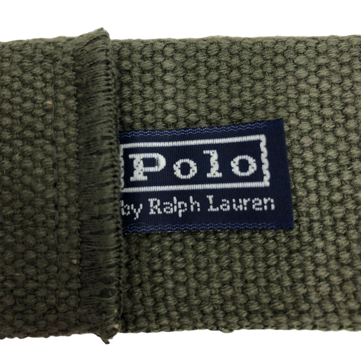 POLO RALPH LAUREN(ポロラルフローレン) military garter belt ミリタリー ガチャ ベルト カーキ 龍 刺繍