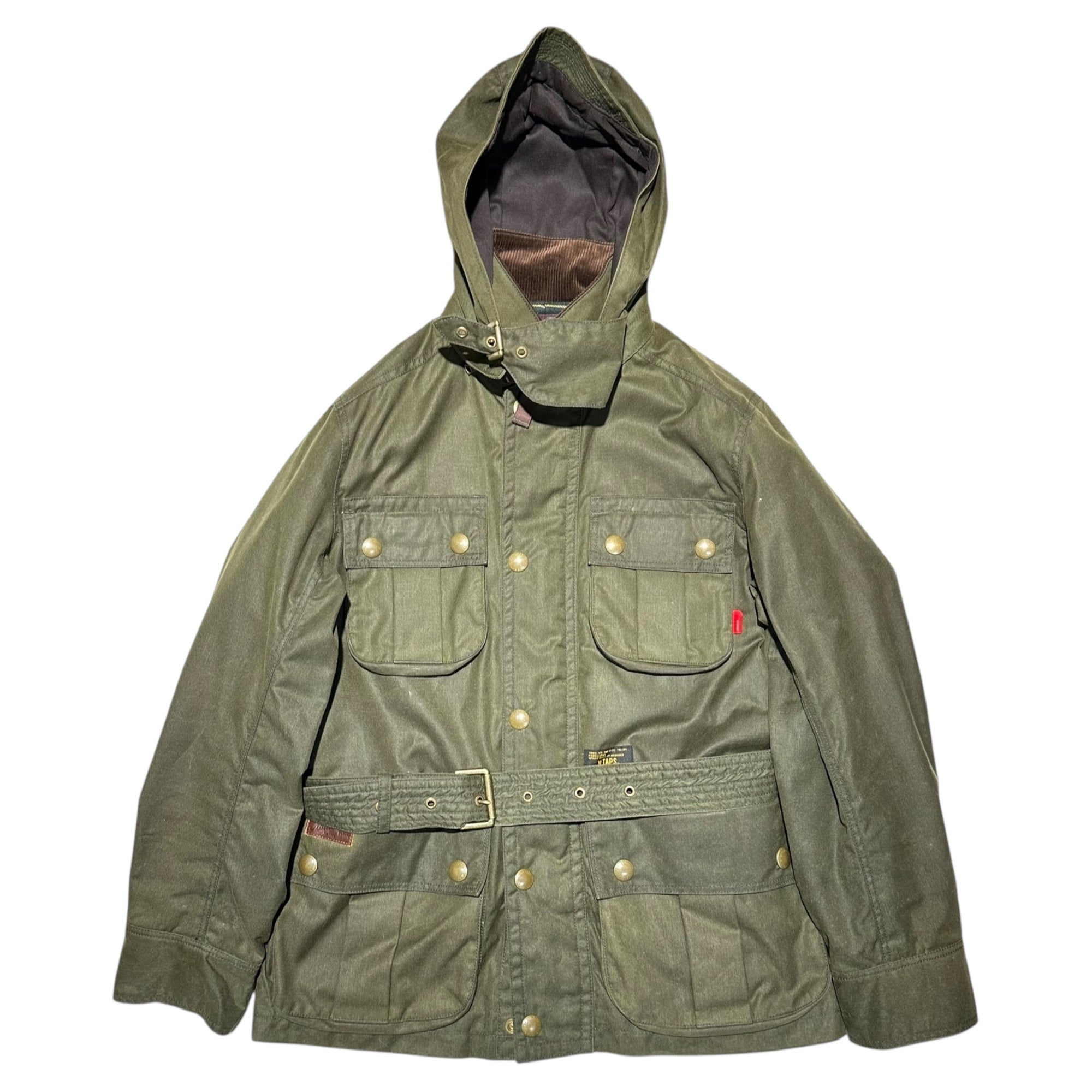 WTAPS(ダブルタップス) 14AW The British Millerain OILED JK オイルド ジャケット 142GWDT-JKM07 1 オリーブ フーデッド ミリタリー