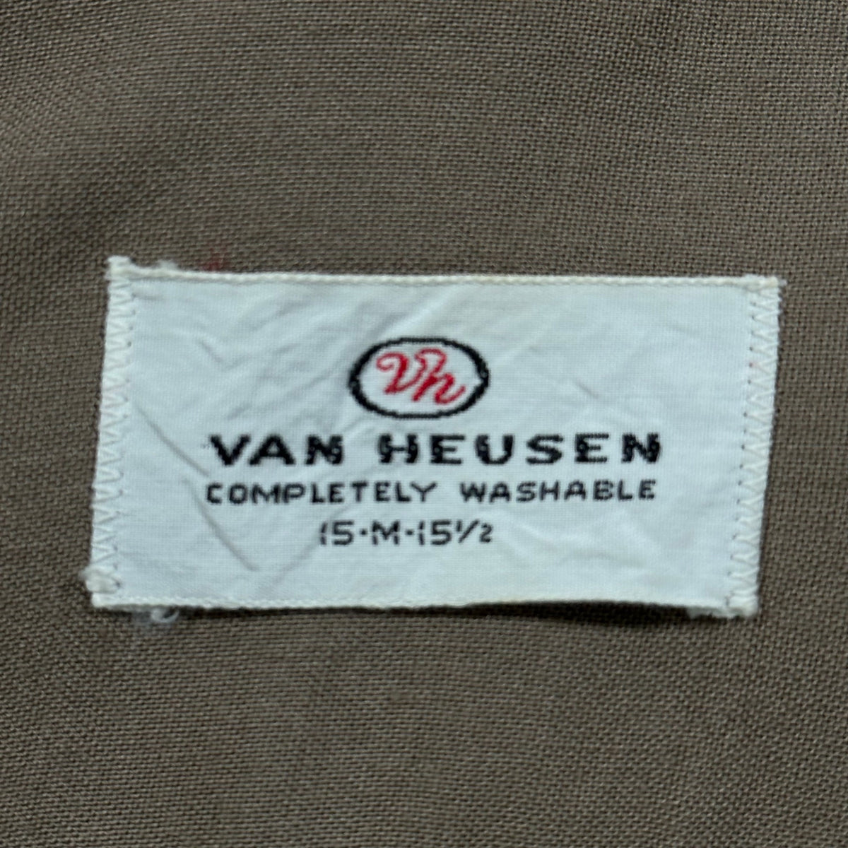 VAN HEUSEN(ヴァンヒューゼン) 1960's 2-pocket rayon open-collar shirt 2ポケット オープンカラー レーヨン シャツ 15・M ベージュ 60年代 ヴィンテージ