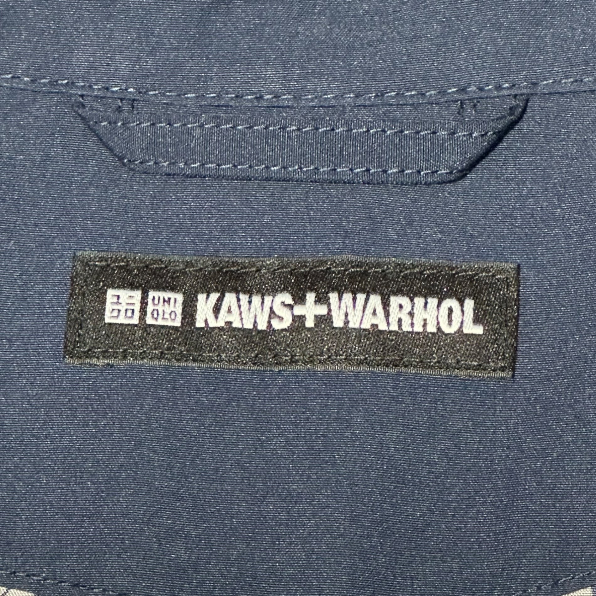 UNIQLO×KAWS×Warhol(ユニクロ×カウズ×アンディーウォーホル) Collaboration Water-Repellent Coach Jacket コラボ はっ水コーチジャケット L ブラック