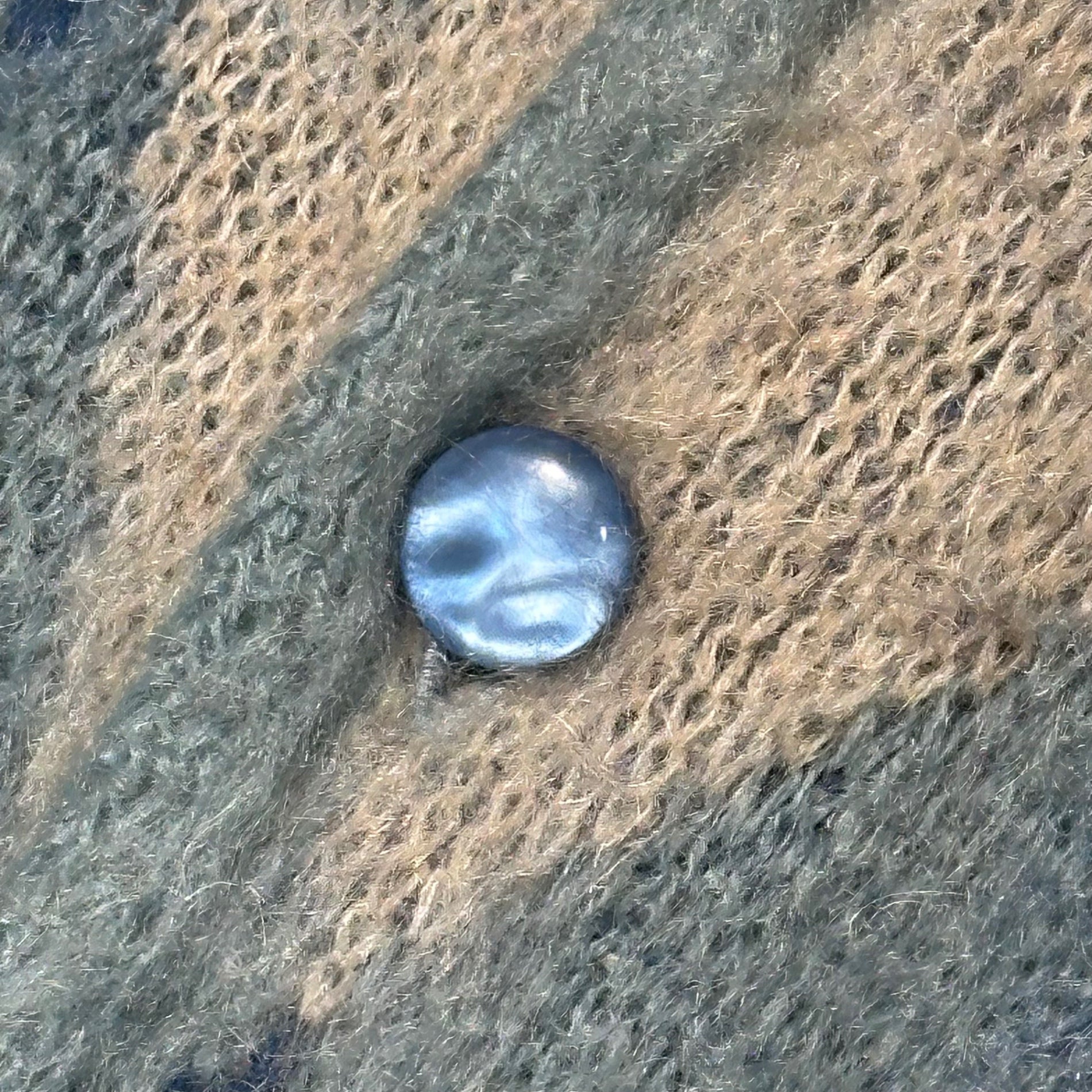 NEEDLES(ニードルズ) 22AW Argyle MOHAIR Cardigan アーガイル モヘアカーディガン LQ271 M ブルー×グレー 参考定価29,700円(税込)