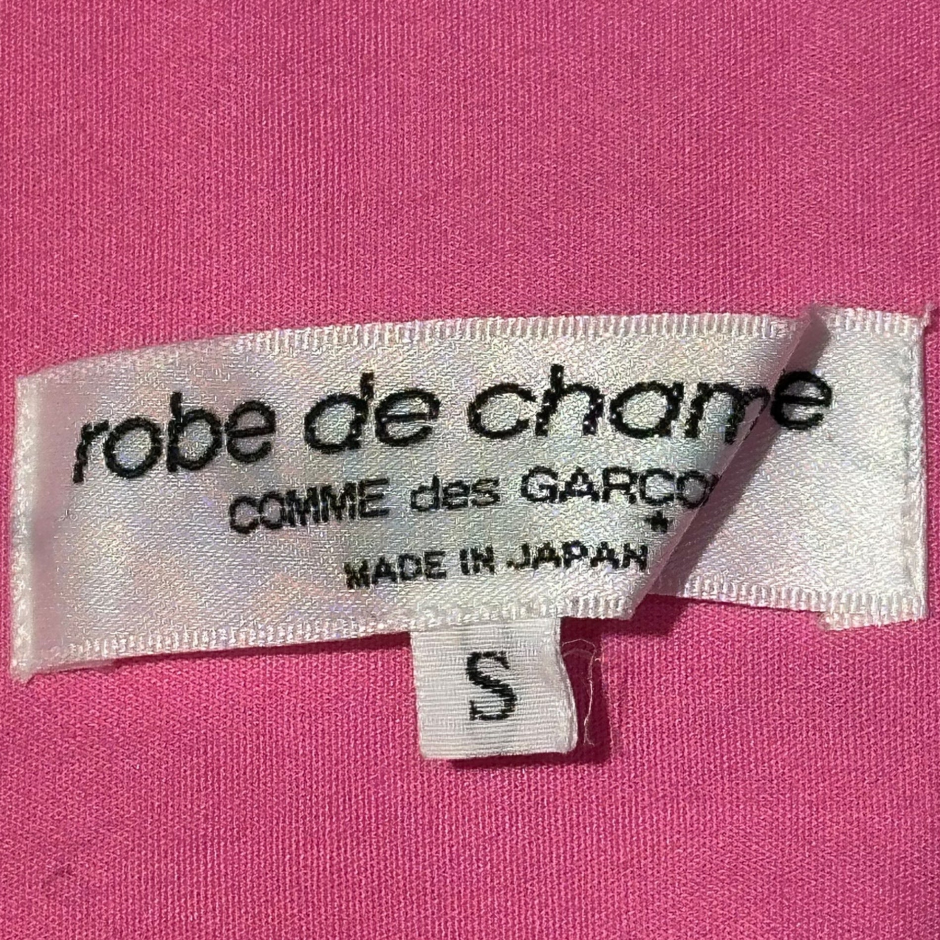 robe de chambre COMME des GARCONS(ローブドシャンブルコムデギャルソン) 01SS Cotton Regular Collar L/S Shirt コットン レギュラー カラー 長袖 シャツ RB-04007S S ピンク AD2000