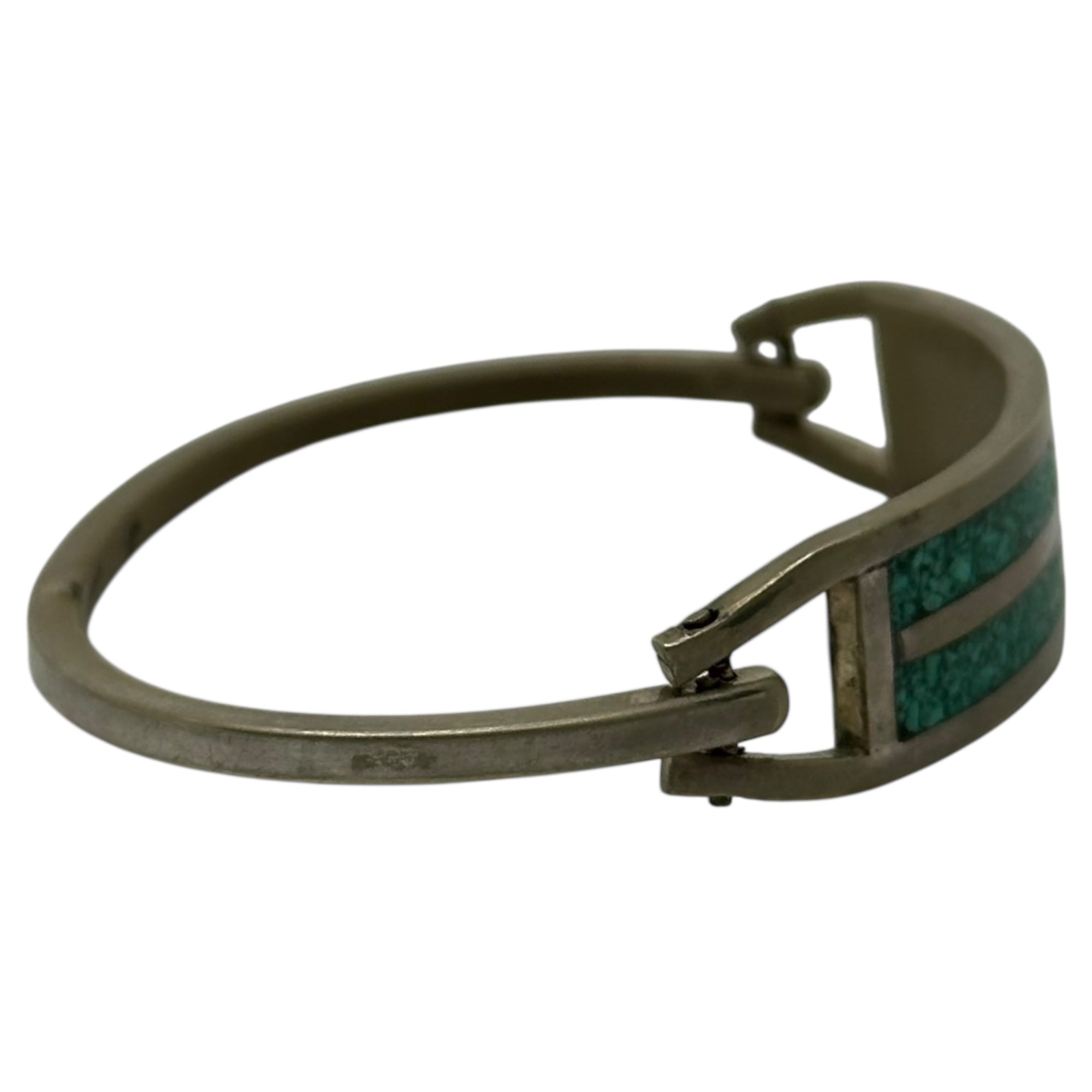 VINTAGE(ヴィンテージ) alpaca mexico turquoise silver bangle アルパカ メキシコ ターコイズ シルバー バングル シルバー×ターコイズ
