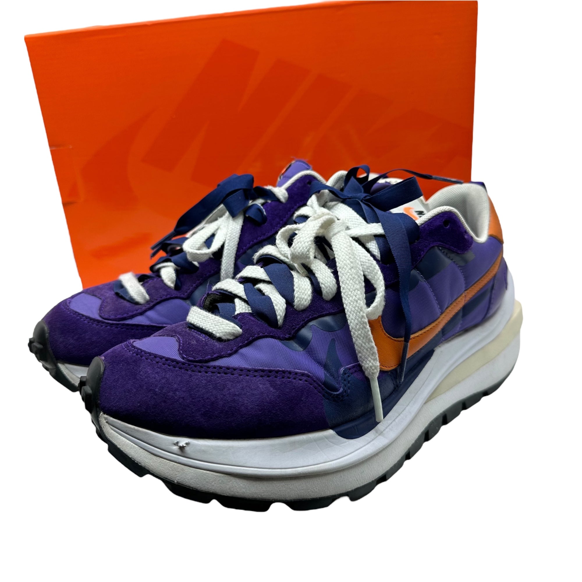NIKE × sacai(ナイキ × サカイ) VAPOR WAFFLE "DARK IRIS" ヴェイパー ワッフル "ダークアイリス" ローカット スニーカー DD1875-500 27cm パープル 箱付