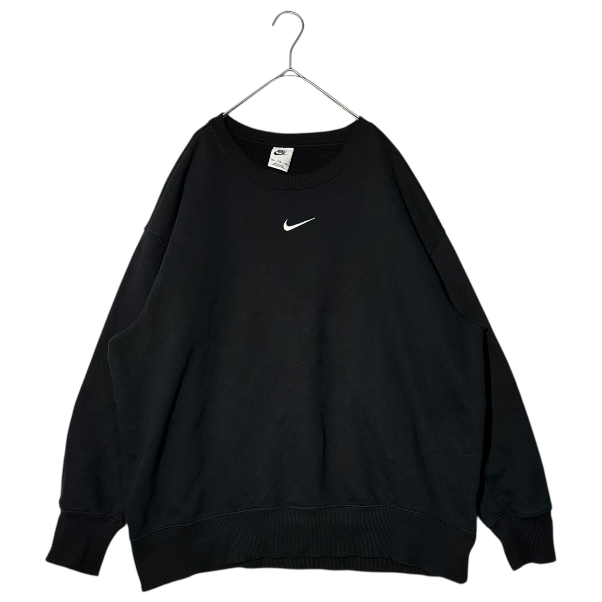 NIKE(ナイキ) AS W NSW PHNX FLC OS CREW スウッシュ ロゴ クルーネック スウェット DQ5734-010 2XL ブラック