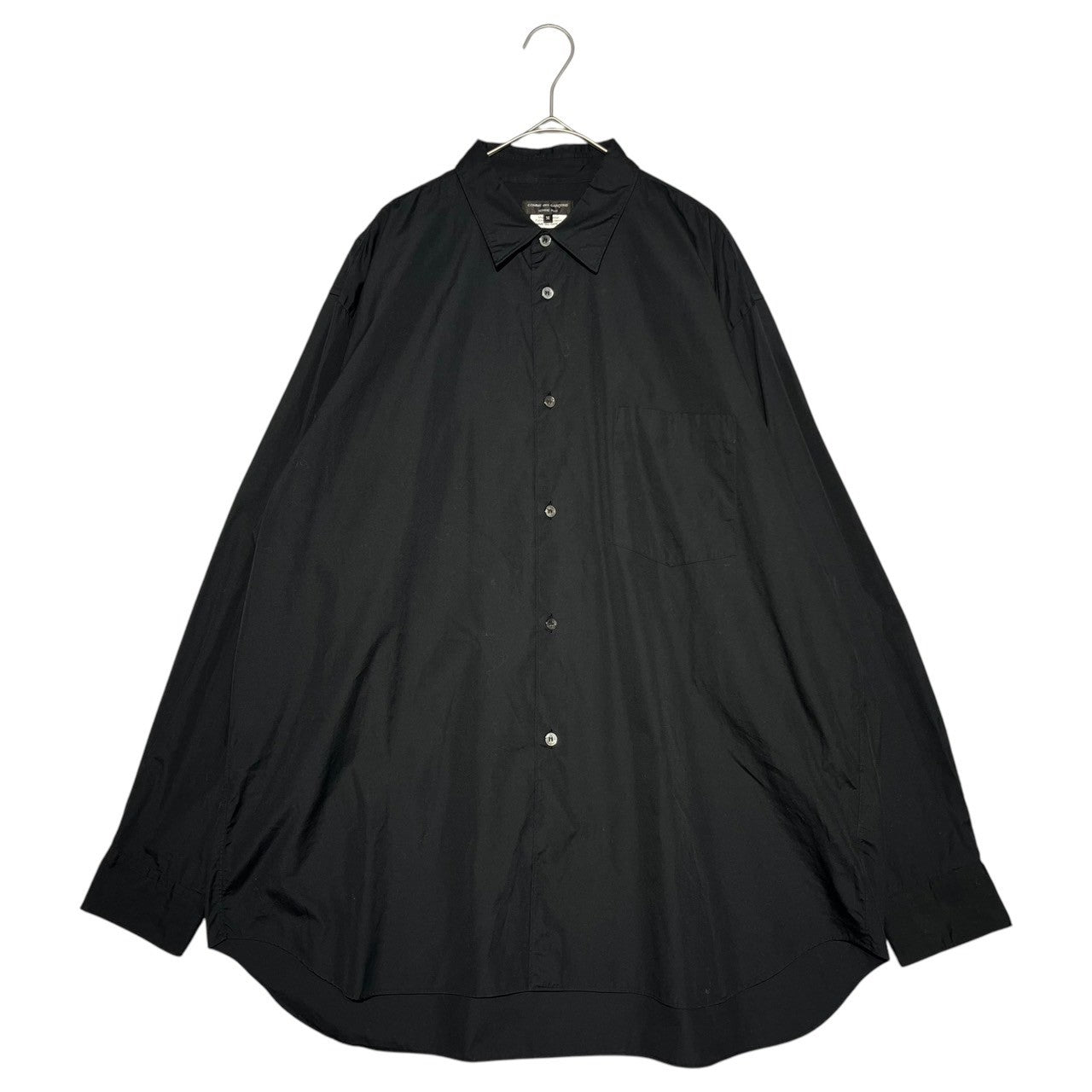 COMME des GARCONS HOMME PLUS(コムデギャルソンオムプリュス) 17SS small collar wide dress shirt スモール カラー ワイド ドレス シャツ PS-B039 M ブラック AD2017