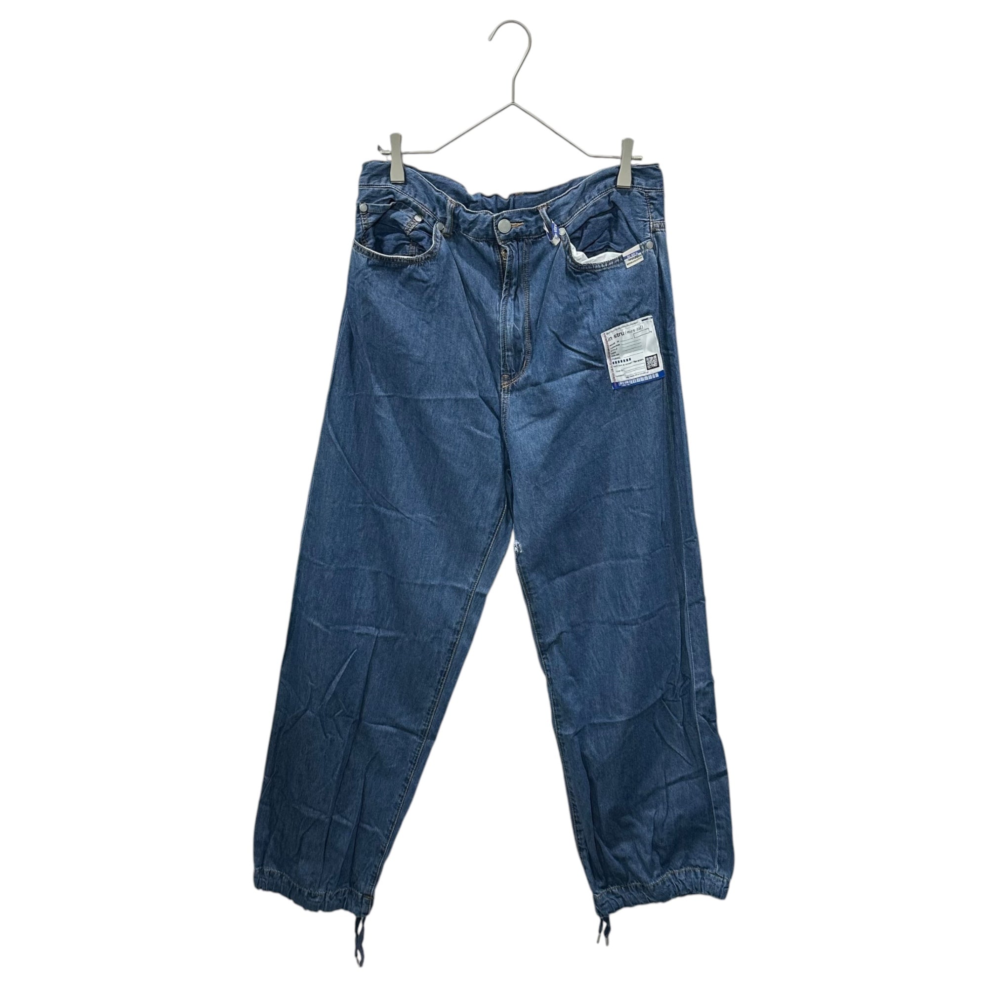 in・stru(men-tal). Maison MIHARA YASUHIRO(インストルメンタル メゾンミハラヤスヒロ) 2024SS COTTON TENCEL DENIM BAGGY PANTS コットン テンセル デニム バギー パンツ I12PT004 46 インディゴ