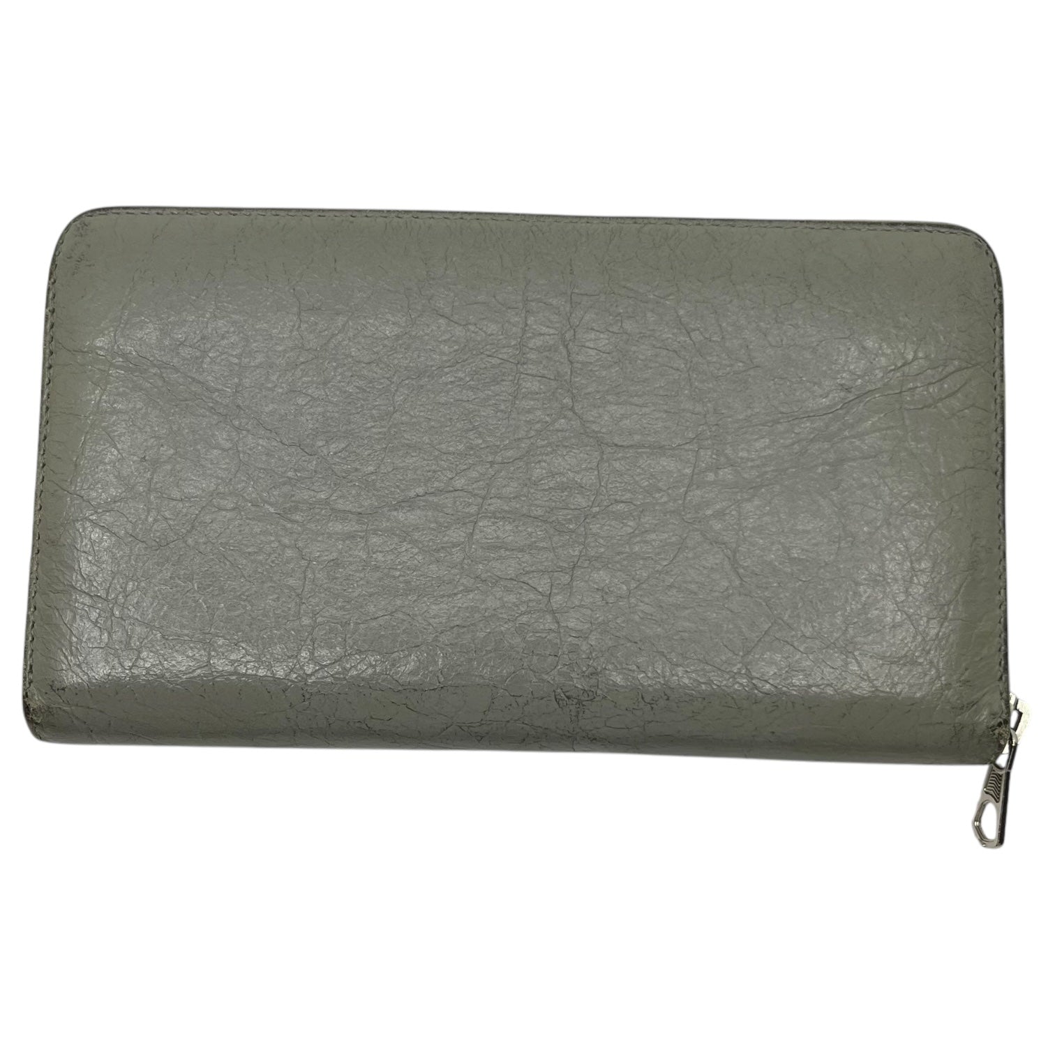 BALENCIAGA(バレンシアガ) round zip long wallet ラウンドジップ 長財布 グレー