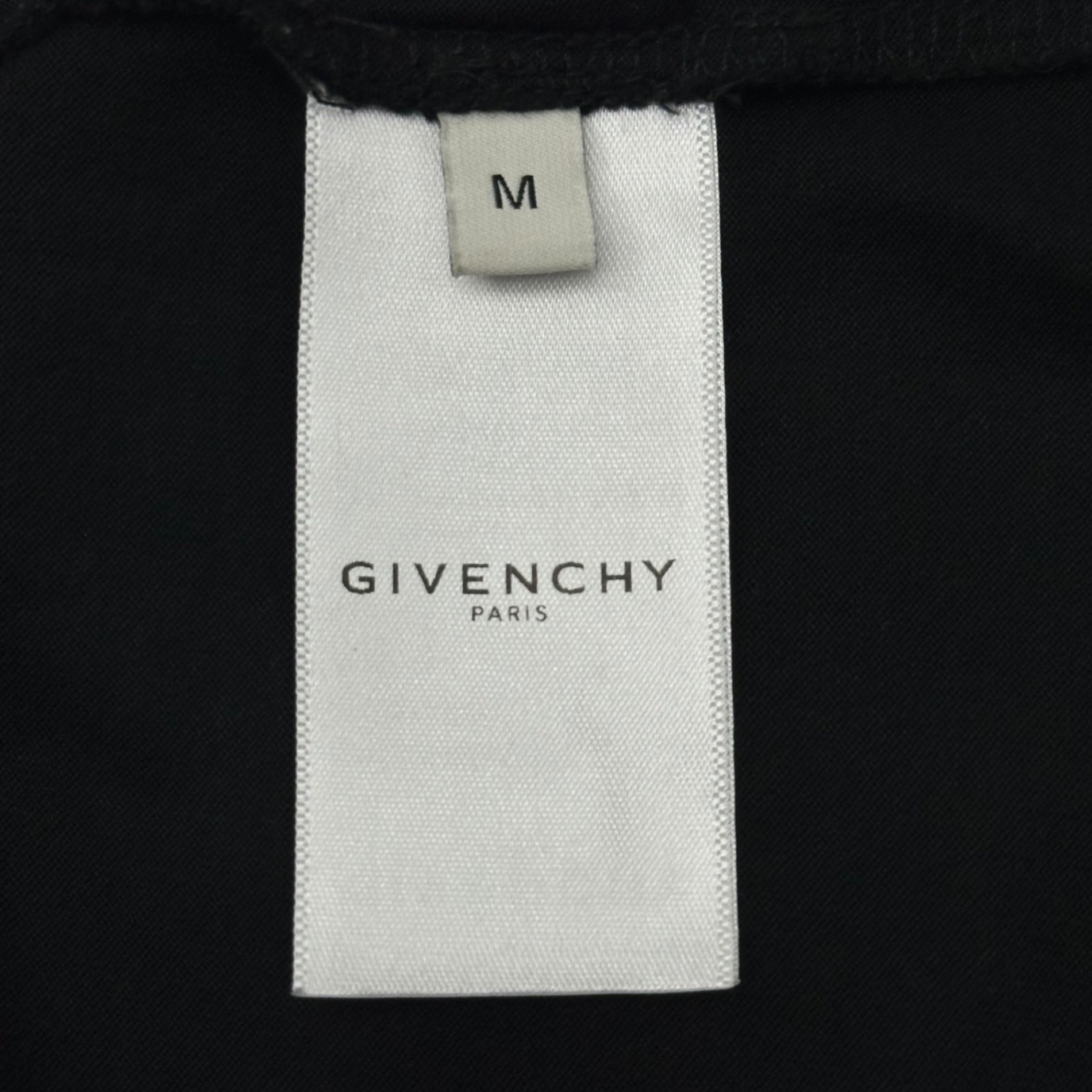 GIVENCHY(ジバンシィ) Logo Print Crew Neck T-Shirt ロゴ プリント クルーネック Tシャツ BM70K93002 M ブラック