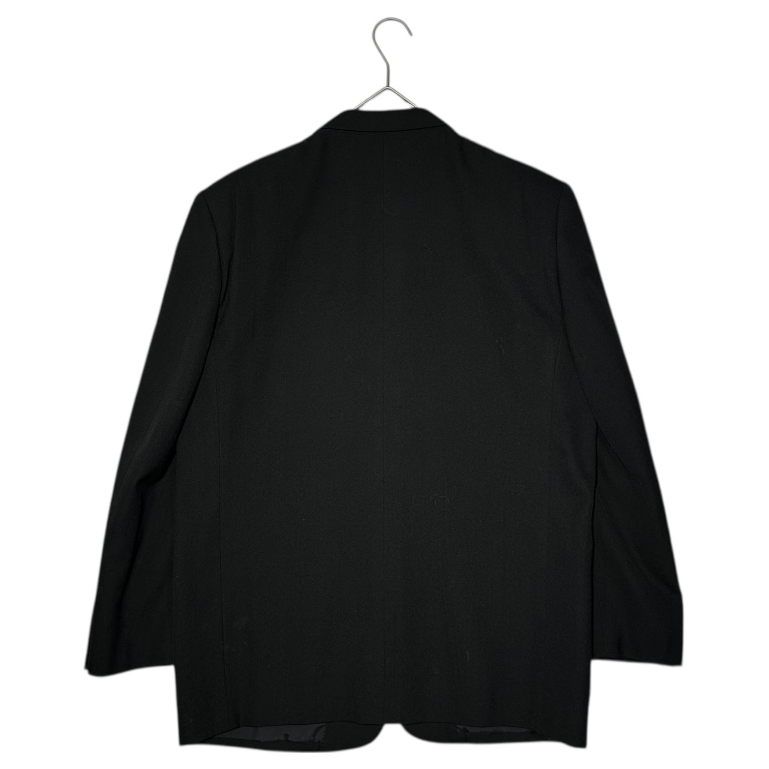 COMME des GARCONS HOMME(コムデギャルソンオム) 80's Wool 2-Piece Suit Set 本人期 ウール 2B セットアップ スーツ HS-05043 S ブラック 80年代 川久保玲 アーカイブ テーラード ジャケット 2タック スラックス