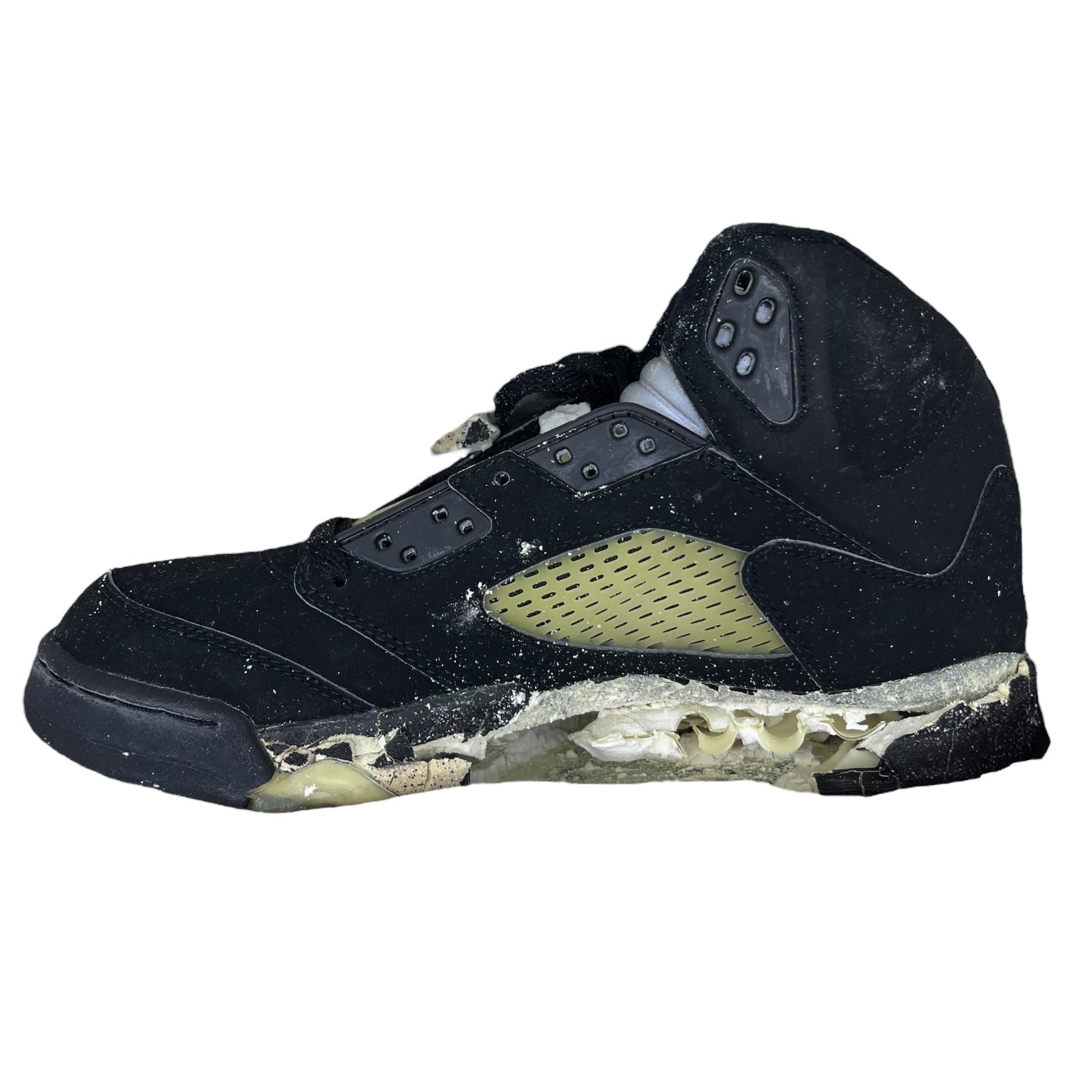 NIKE(ナイキ) 90's 加水分解 AIR JORDAN 5 RETRO ×3点 AIR JORDAN 11 LOW × 1点 計4点セット 136027-001 / 136027-101 / 130270-001 8.5~9(26.5~27cm) 観賞用 コレクション ヴィンテージ スニーカー まとめ