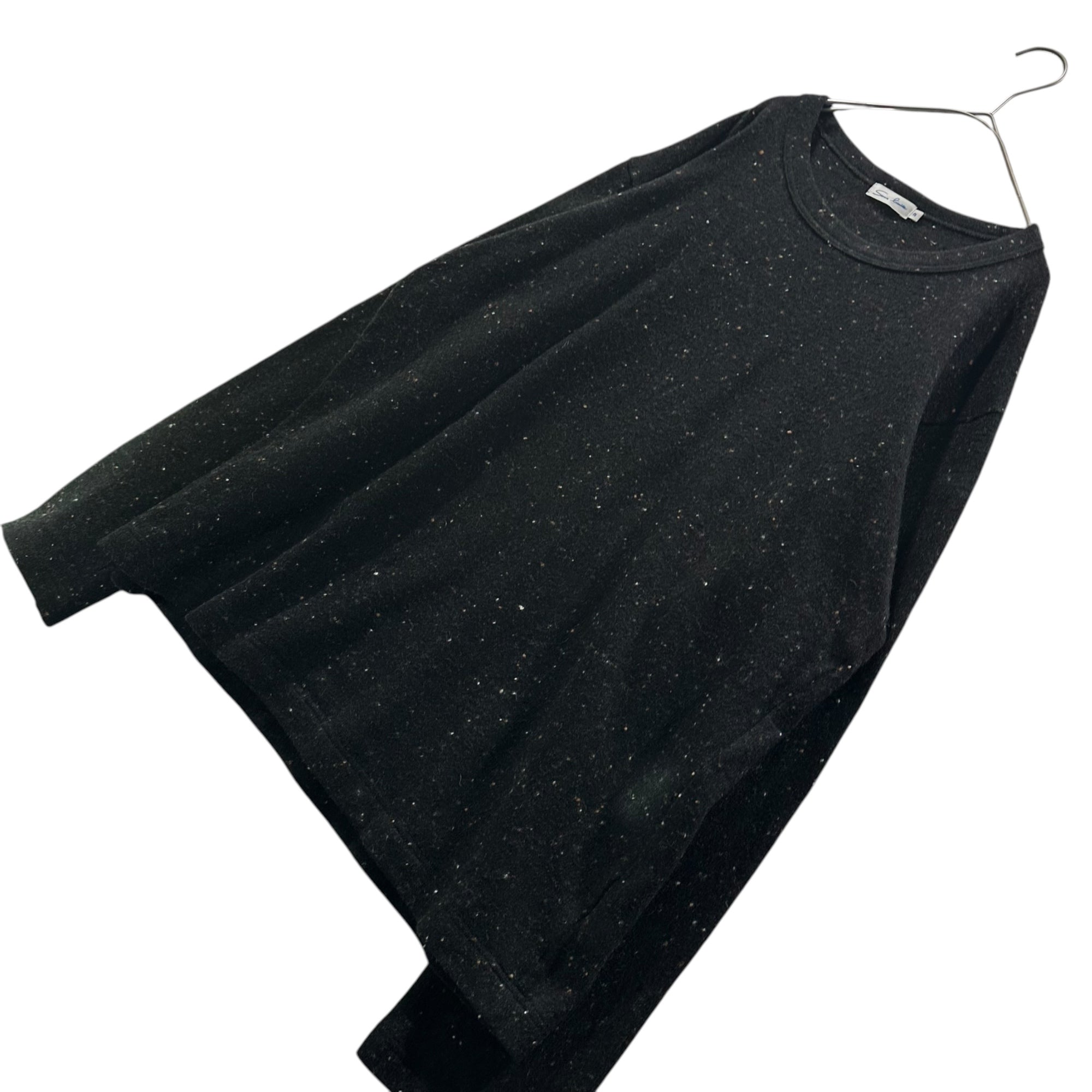 sans limite(サンリミット) 21AW Nep Wool L/S T-Shirt ネップ ウール ロンT カットソー W2102010 2(M程度) ブラック×ブラウン