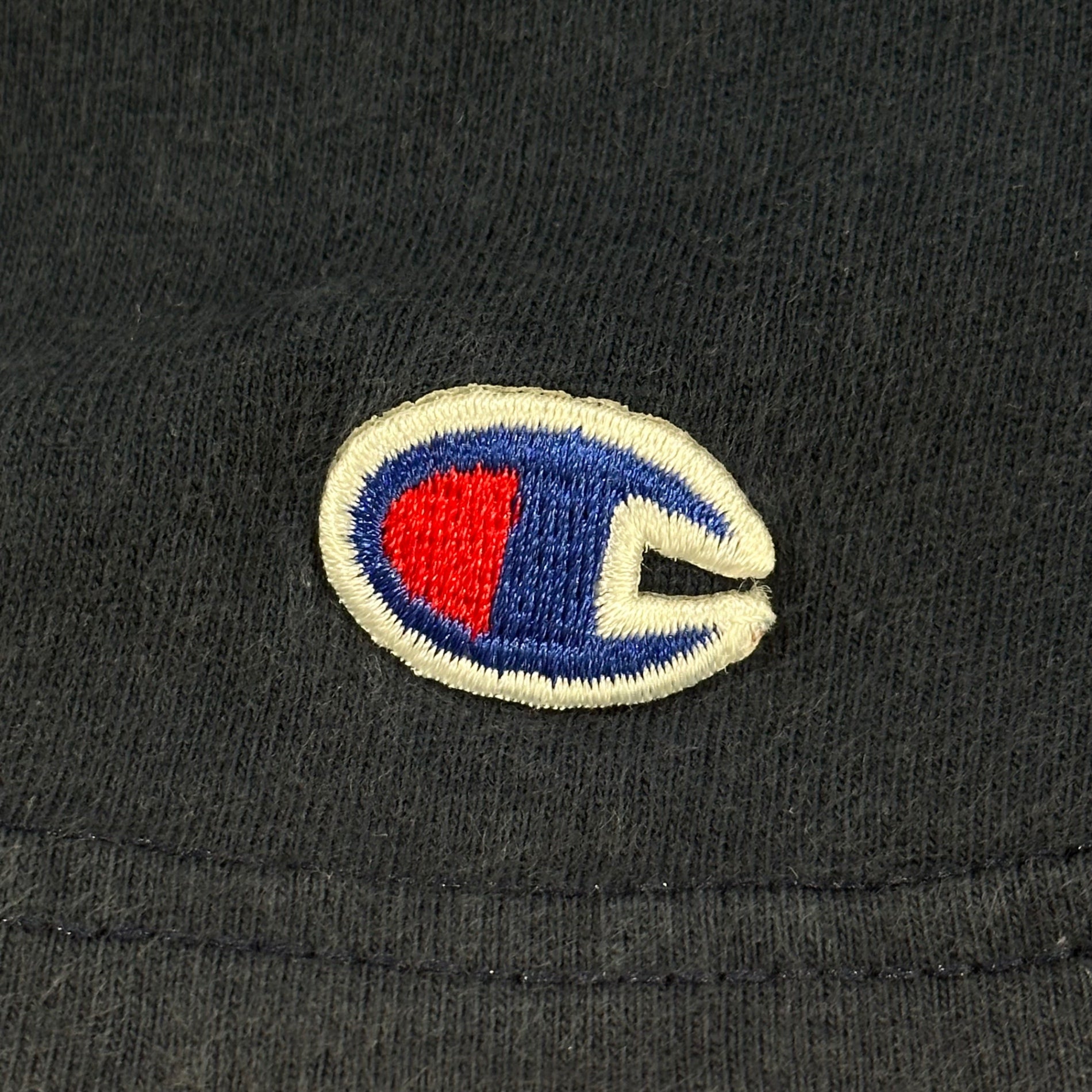 ELECTRIC COTTAGE(エレクトリックコテージ) 2002SS Patch Logo T-shirt ワッペン ロゴ Tシャツ L ネイビー championボディ