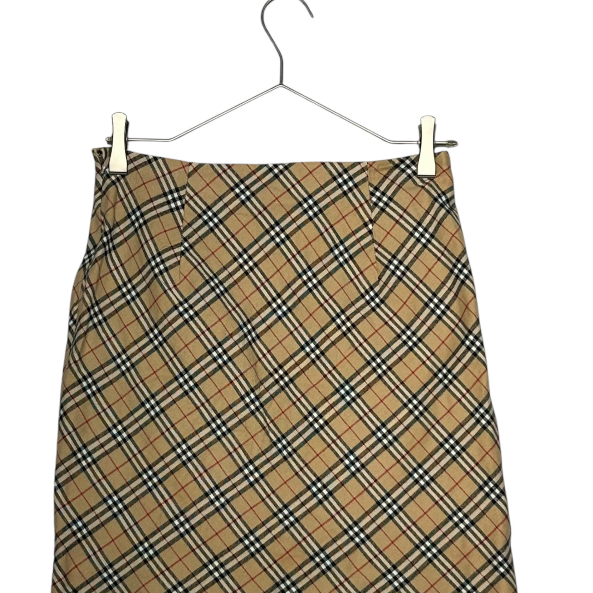 BURBERRY BLUE LABEL(バーバリーブルーレーベル) Nova Check Mini Tight Skirt ノヴァチェック ミニ タイト スカート FX584-116 38 ベージュ タータン