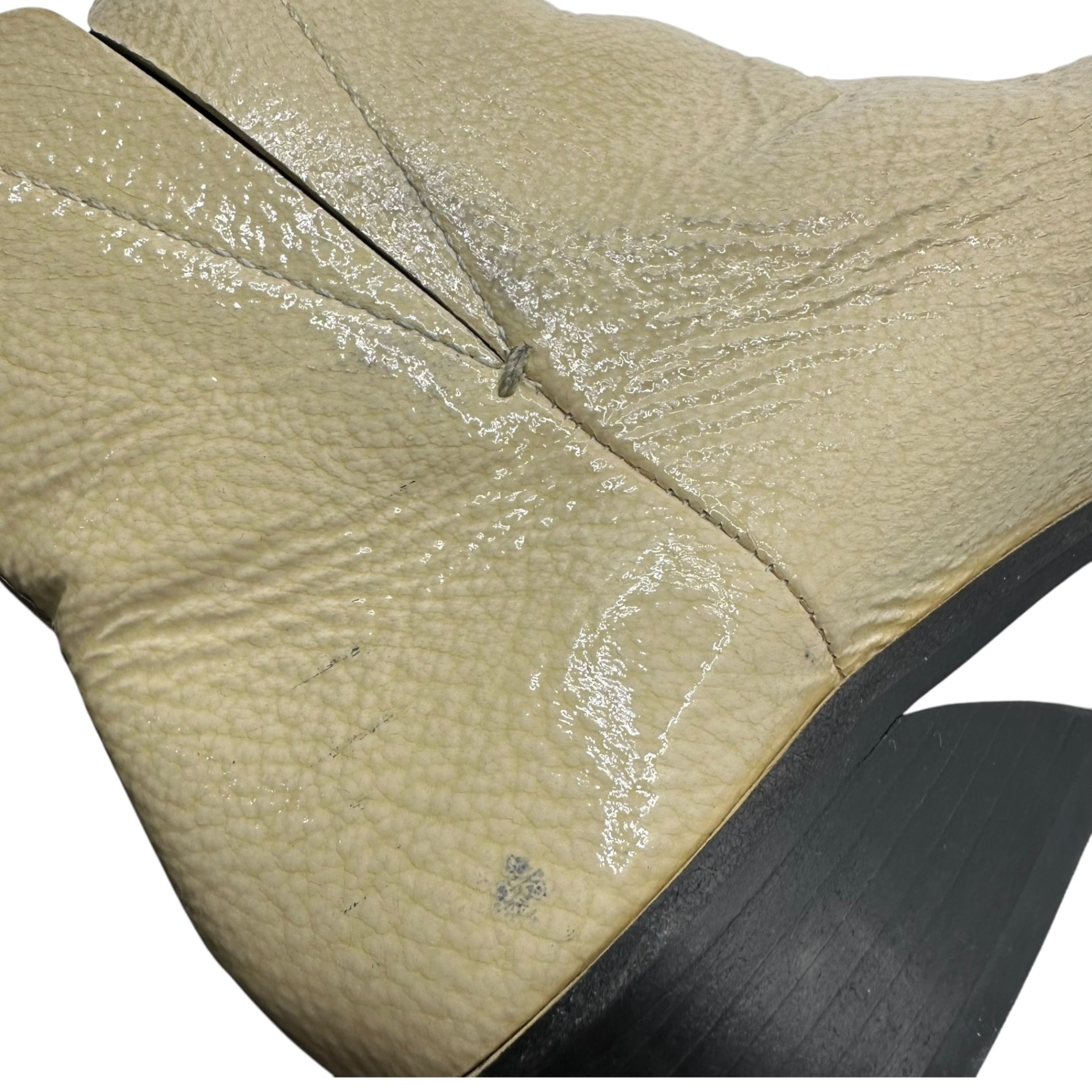 MERCEDES CASTILLO(メルセデス カスティロ) side gore leather boots サイドゴア レザー ブーツ 41(25.5cm程度) アイボリー