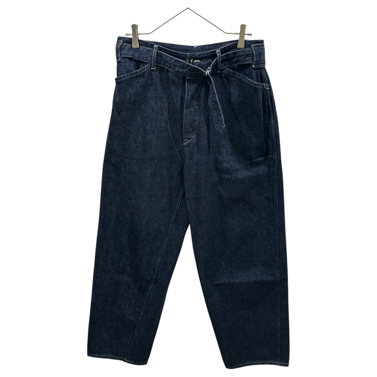 COMOLI(コモリ) 2020AW Denim Belted Pants デニム ベルテッド パンツ S03-03012 1 インディゴ