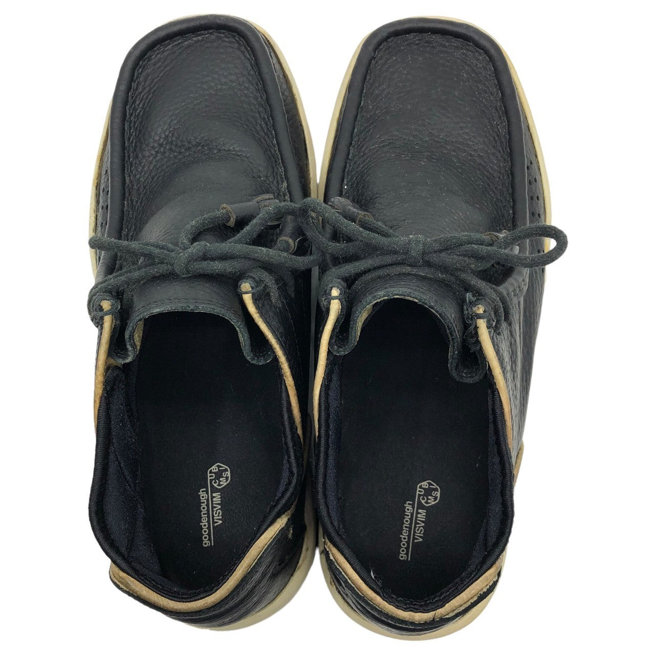 GOODENOUGH × VISVIM (グッドイナフ×ビズビム/ヴィズヴィム) POLJKE ポルケ チャッカー スニーカー 箱付 9 ブラック HOBO