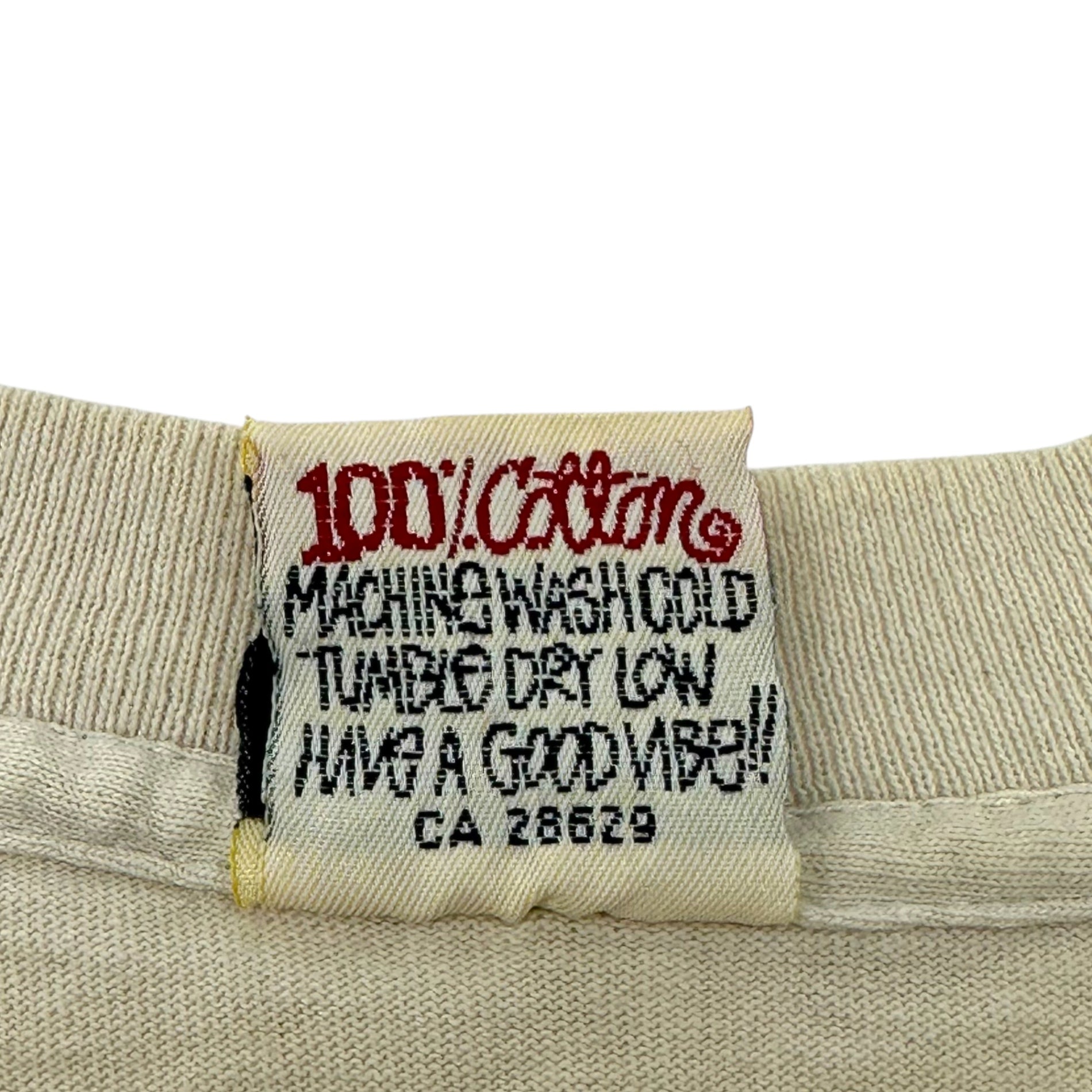 STUSSY(ステューシー) 90's S Logo Crown Print Vintage T-Shirt Sロゴ クラウン プリント ヴィンテージ Tシャツ M ベージュ 白タグ 90年代 半袖 王冠