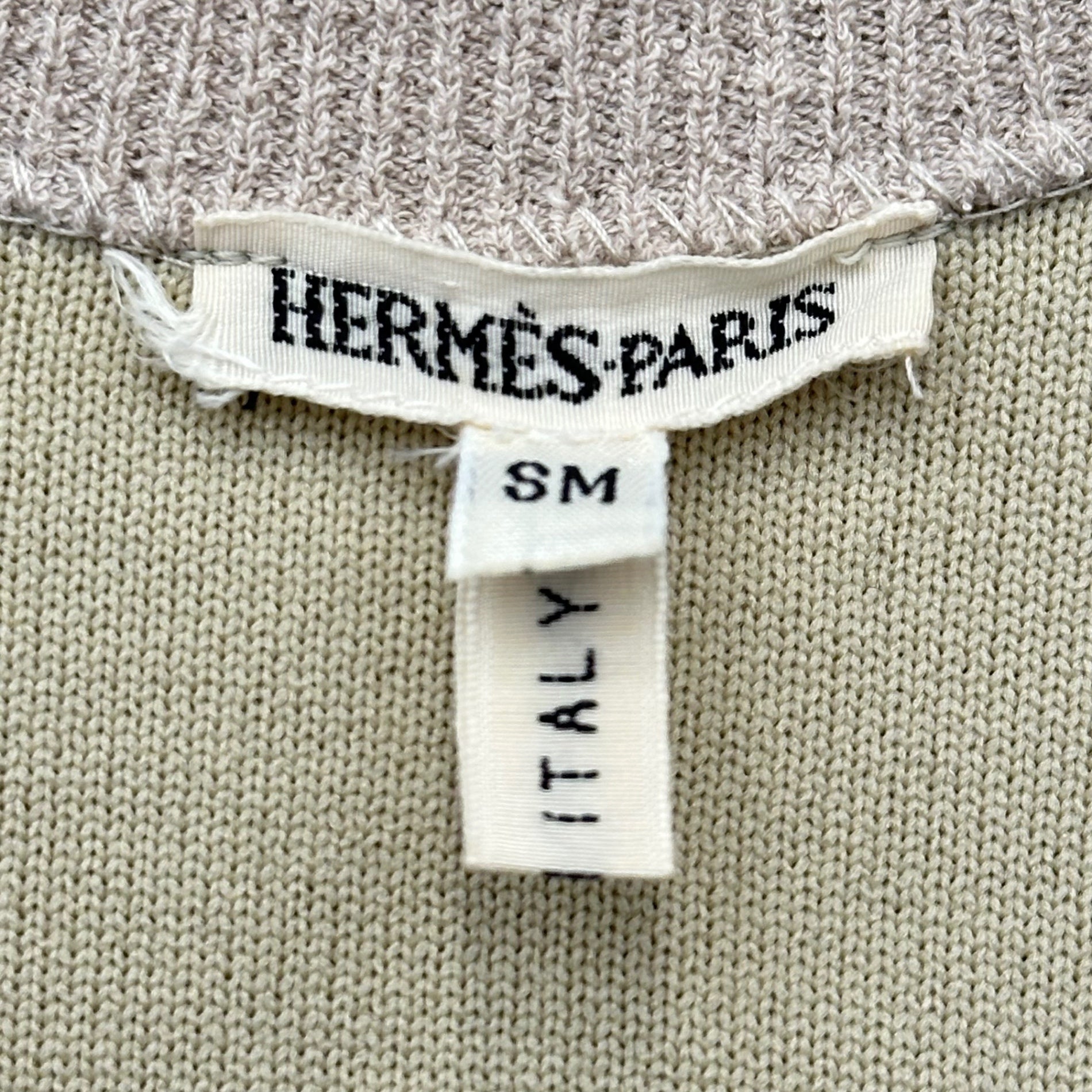 HERMES(エルメス) 2000SS By Martin Margiela ”Vareuse” Viscose Jersey Sleeveless Dress ヴァルーズ ビスコースジャージー ノースリーブ ワンピース SM ベージュ 00's マルジェラ期