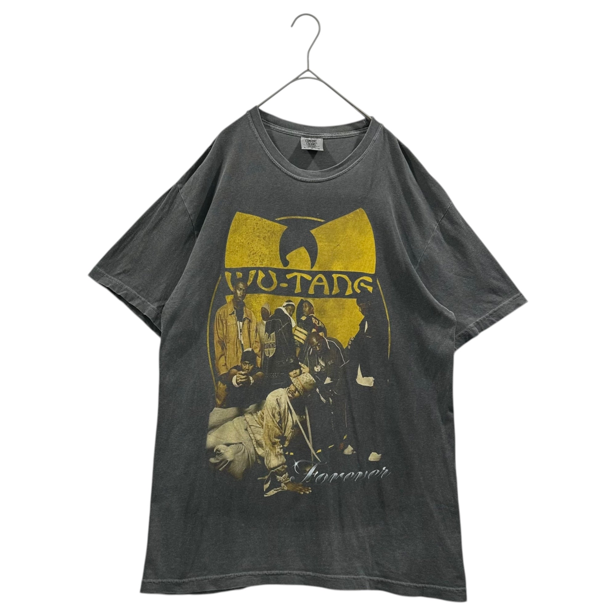 USED(ユーズド) WU-TANG CLAN/COMFORT COLORS T-SHIRT ウータンクラン Tシャツ L ブラック フェード加工