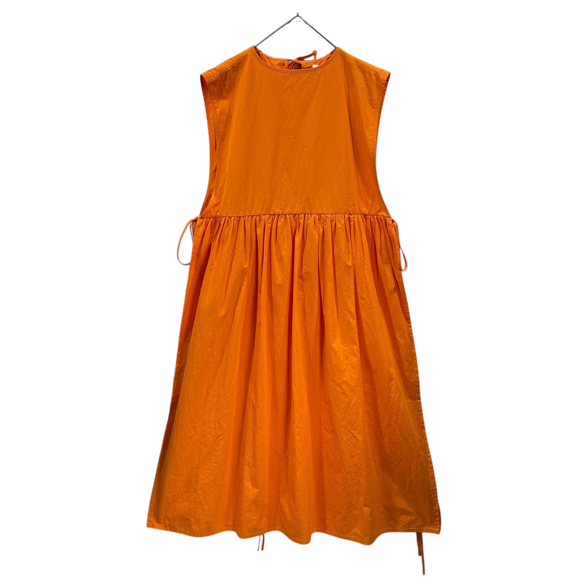 ELEPH(エレフ) Strik Dress Orange Cotton ストライクドレス オレンジ コットン 8626-343-0428 XS オレンジ サイドスリット ワンピース