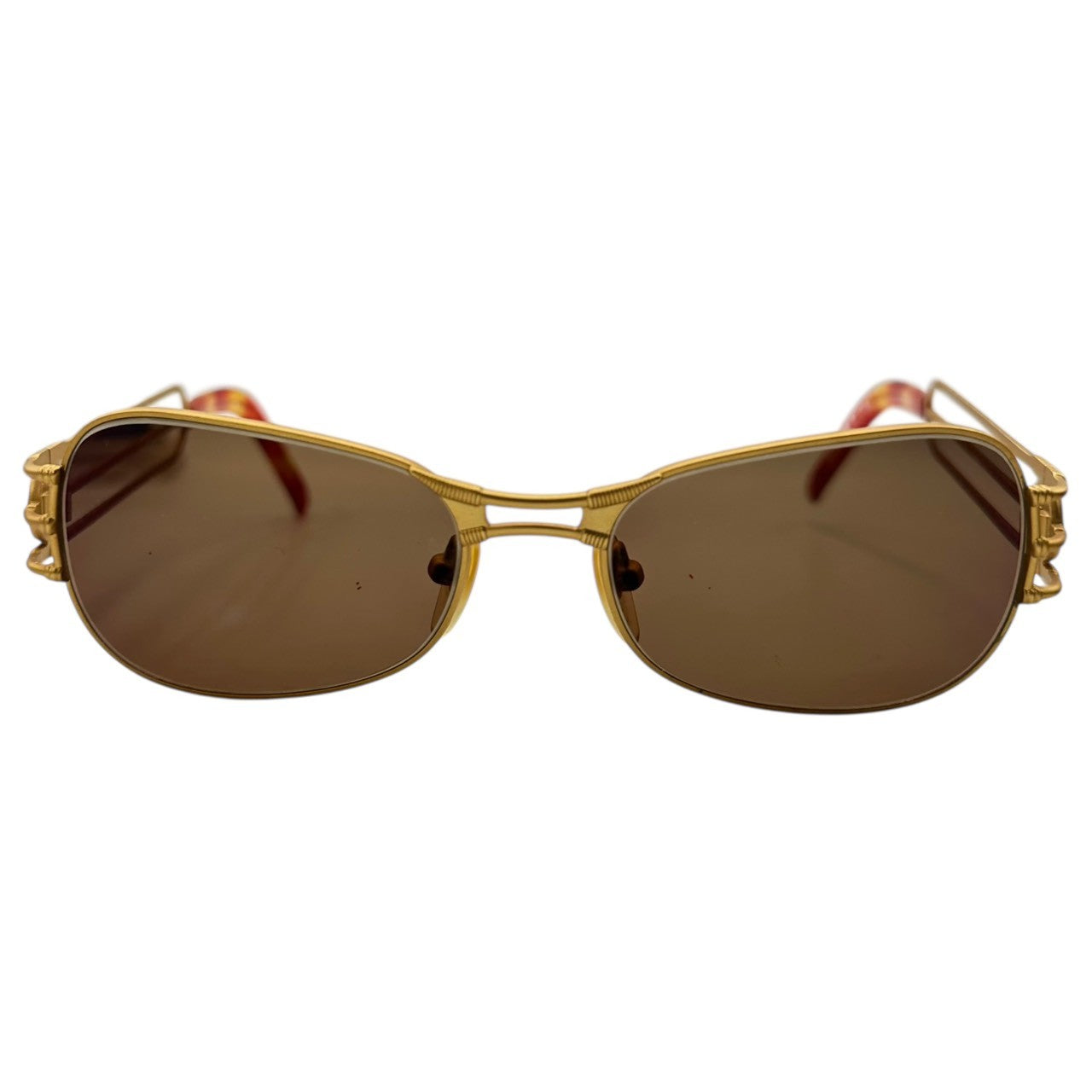 Jean Paul GAULTIER(ジャンポールゴルチエ) 80's~90's JPG Logo 3 Frame Vintage Sunglasses ロゴ 3本フレーム ヴィンテージ サングラス 58-5107 ゴールド×ブラウン コパー85% 80年代~90年代 ヴィンテージ アーカイブ