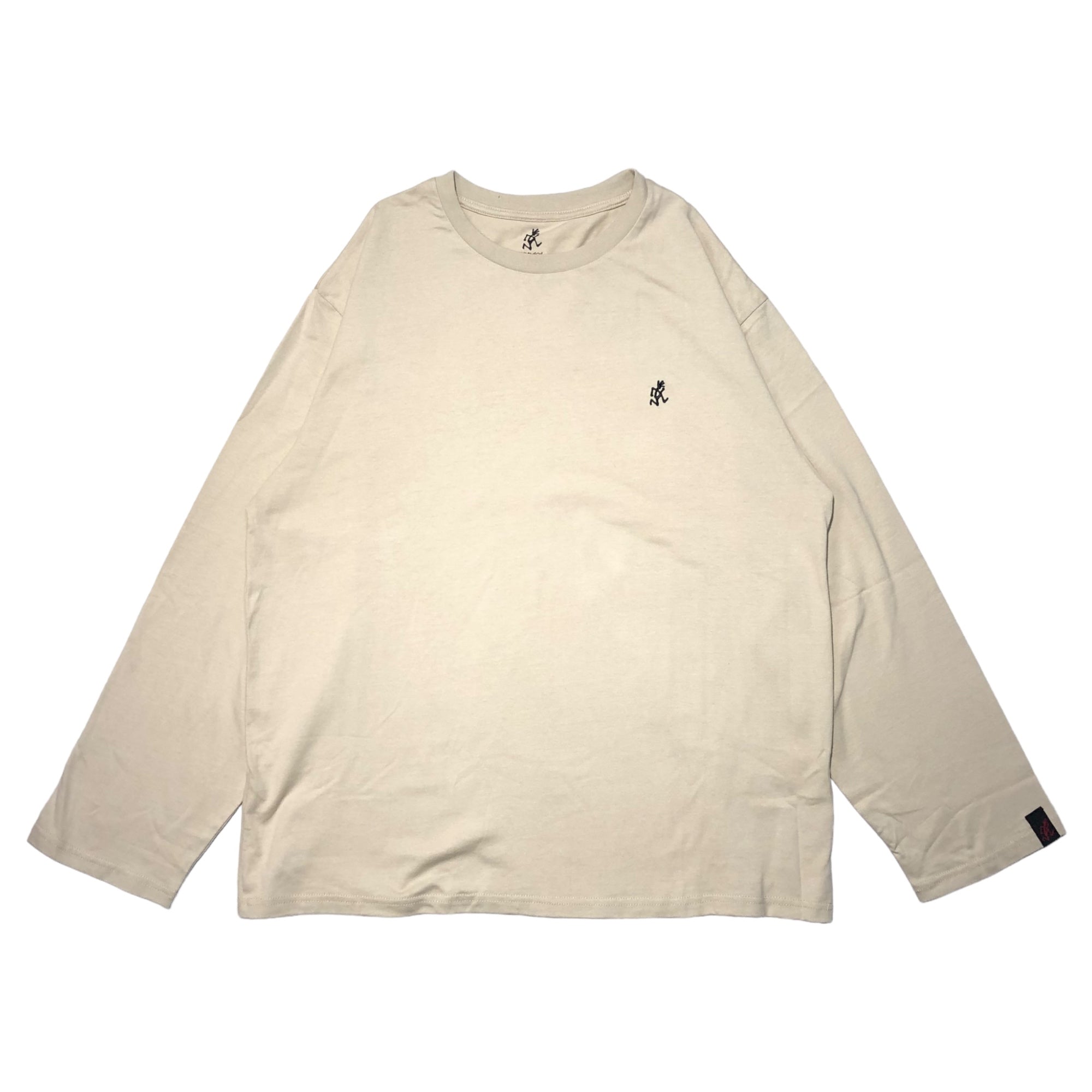 GRAMICCI(グラミチ) ワンポイント ロゴ 長袖 カットソー GMT*20F1705 M ベージュ Tシャツ