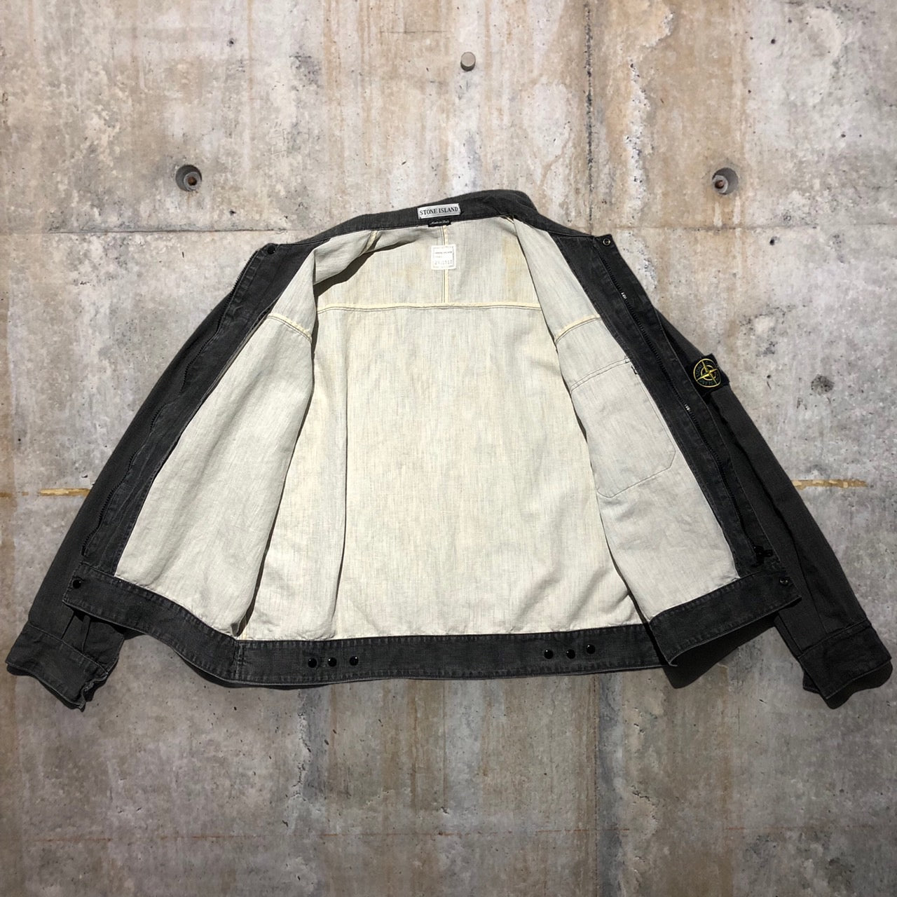 STONE ISLAND(ストーンアイランド) 90'sワッペンコットンジャケット L ブラック