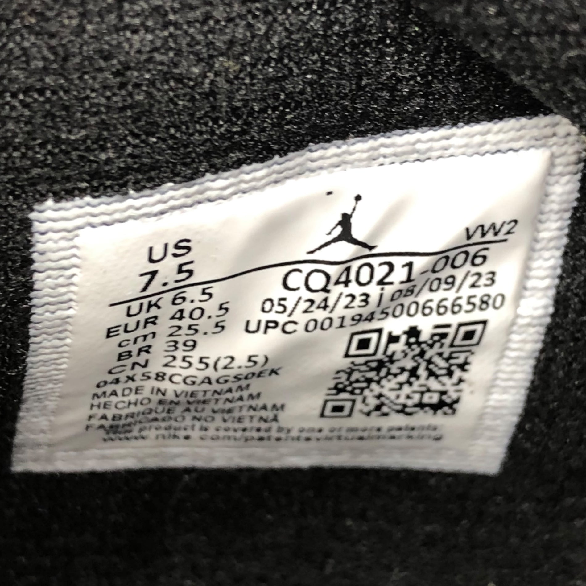 NIKE(ナイキ) JUMPMAN 2021 ジャンプマン CQ4021-006 25.5cm ブラック×レッド バッシュ バスケット シューズ スニーカー