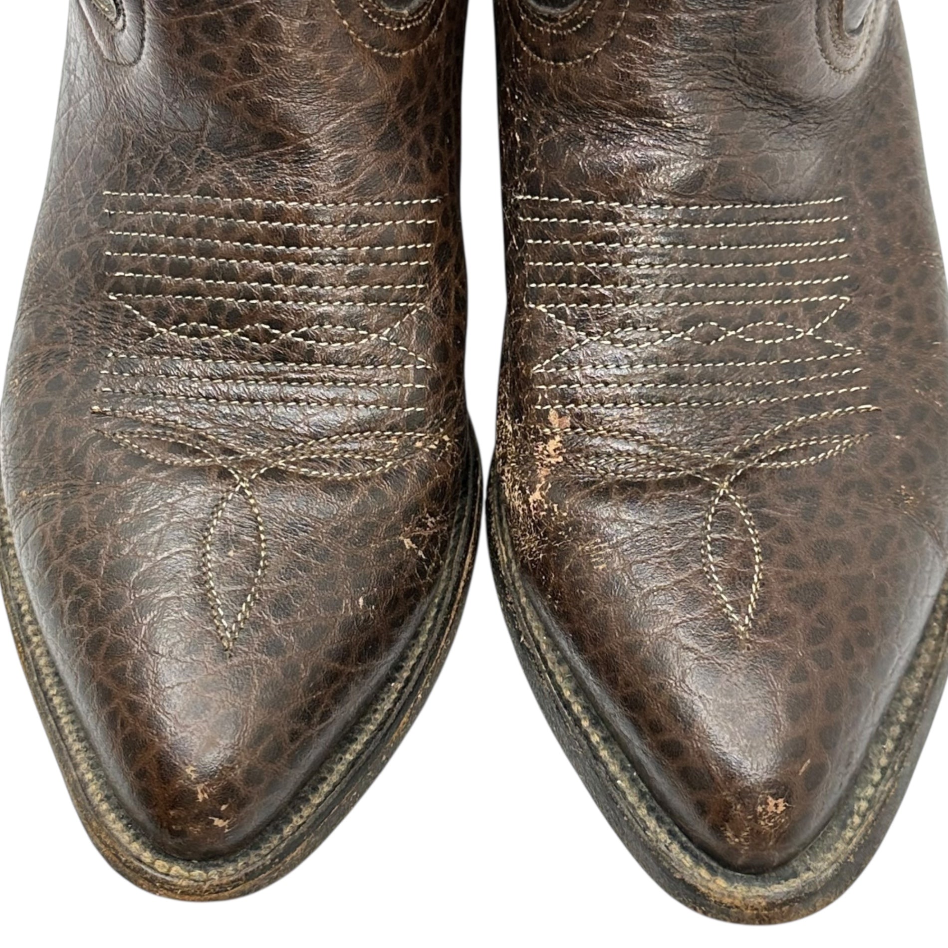 Cowtown(カウタウン) MEXICO MADE VINTAGE WESTERN BOOTS ヴィンテージ ウエスタン ブーツ D9(27cm程度) ブラウン メキシコ製
