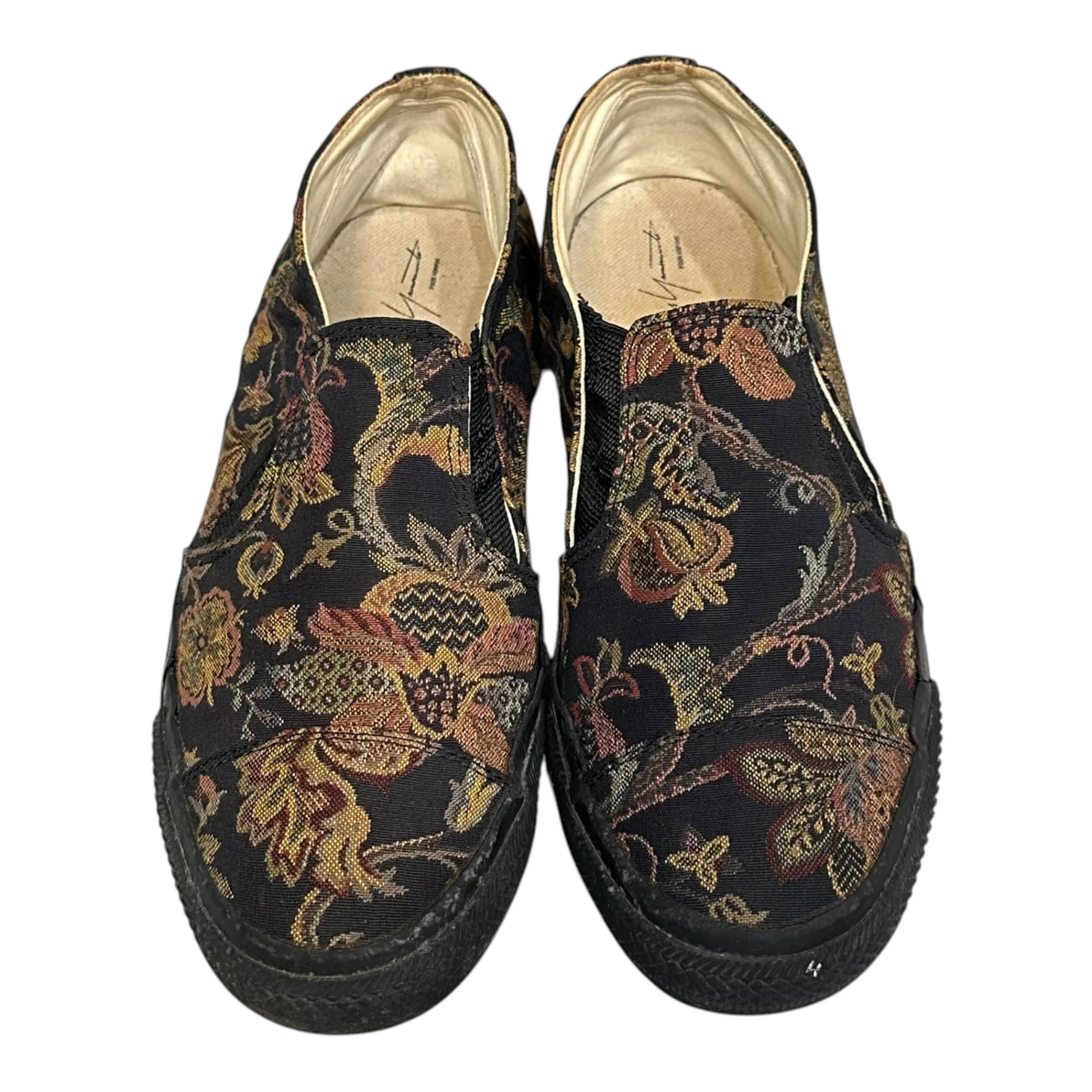 YOHJI YAMAMOTO POUR HOMME(ヨウジヤマモトプールオム) Gobelin-Woven Slip-Ons ゴブラン織り スリッポン 4(XL) ブラック