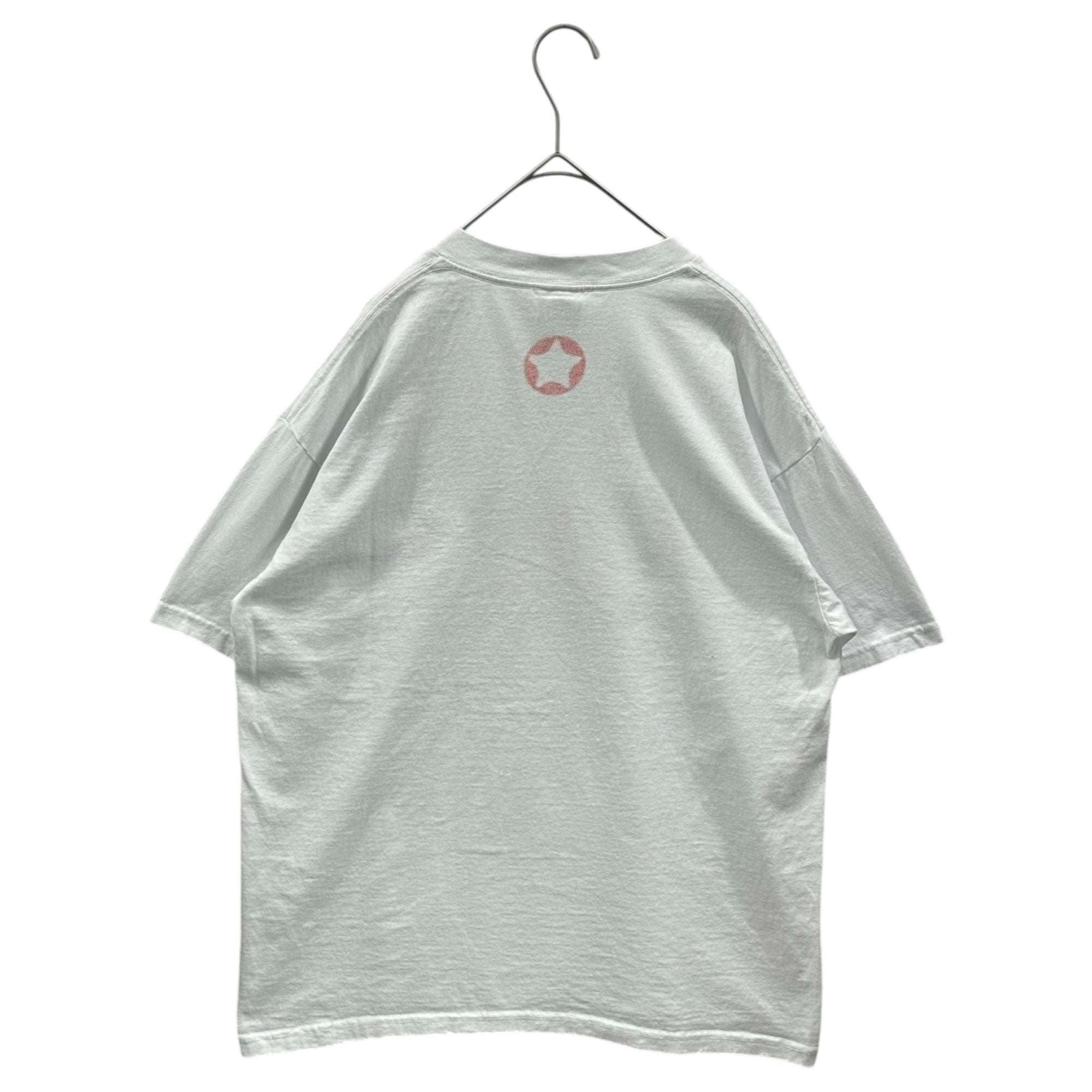 MORE ABOUT LESS(モアアバウトレス) 2000’s Relax Graphic print s/s T-shirt グラフィック プリント 半袖 Tシャツ L ホワイト×レッド×ブラック 雑誌(Relax)展示会限定Tシャツ