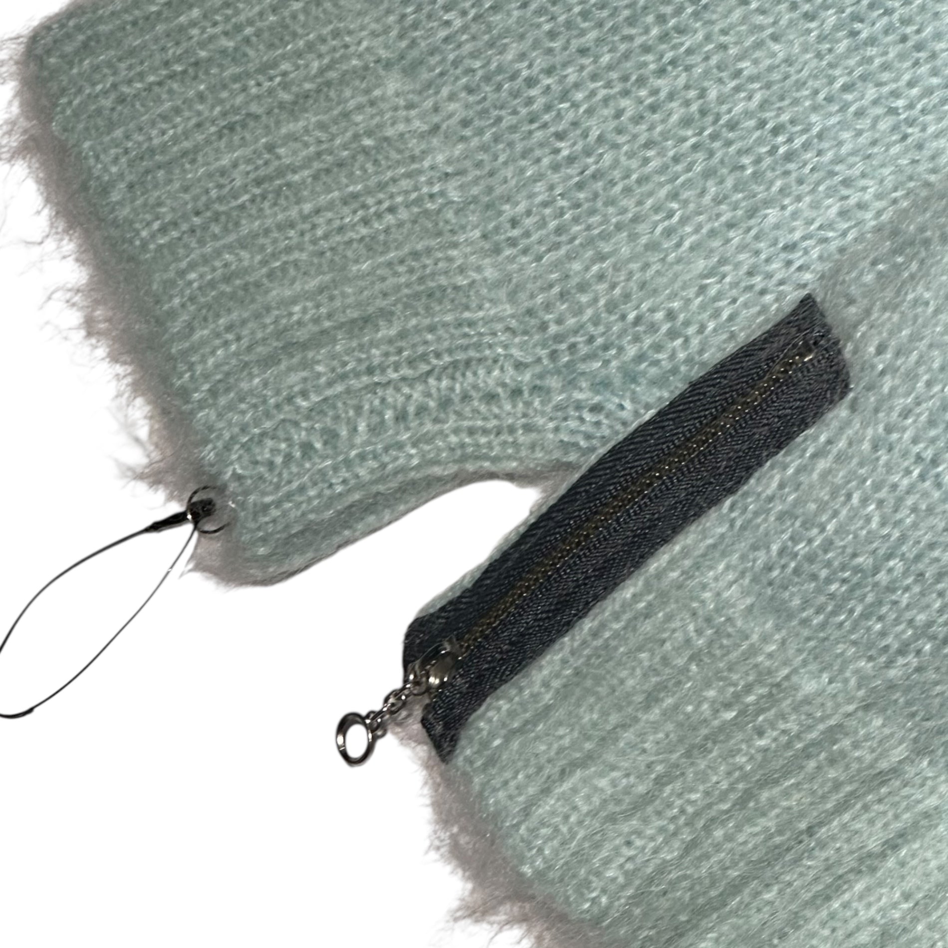 UNDERCOVERISM(アンダーカバイズム) 22AW Side Zip Mohair Knit 脇 ジップ モヘヤ ニット UI2B4904 4(L程度) ミント