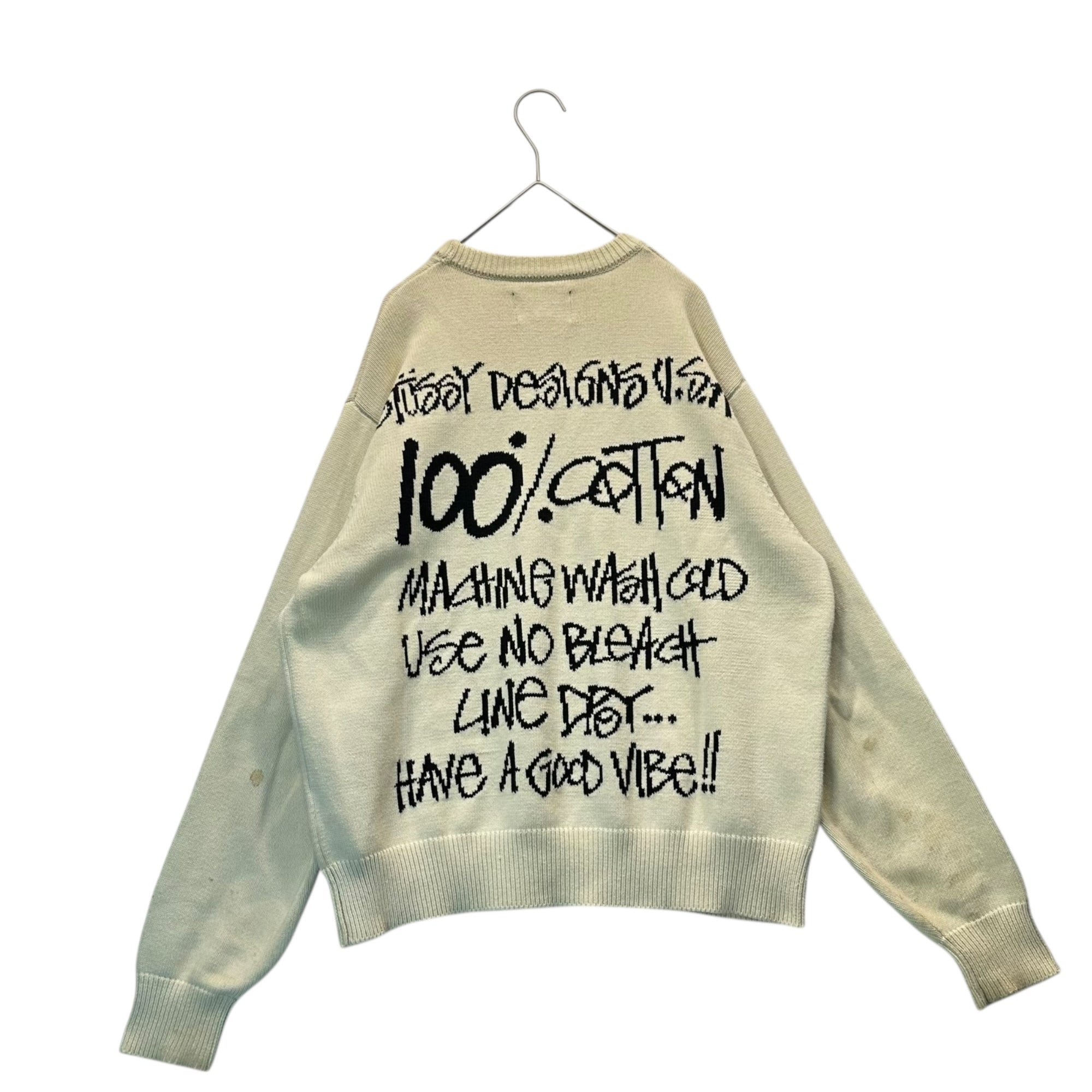 STUSSY(ステューシー) 22AW Care Label Sweater ケア ラベル セーター 
