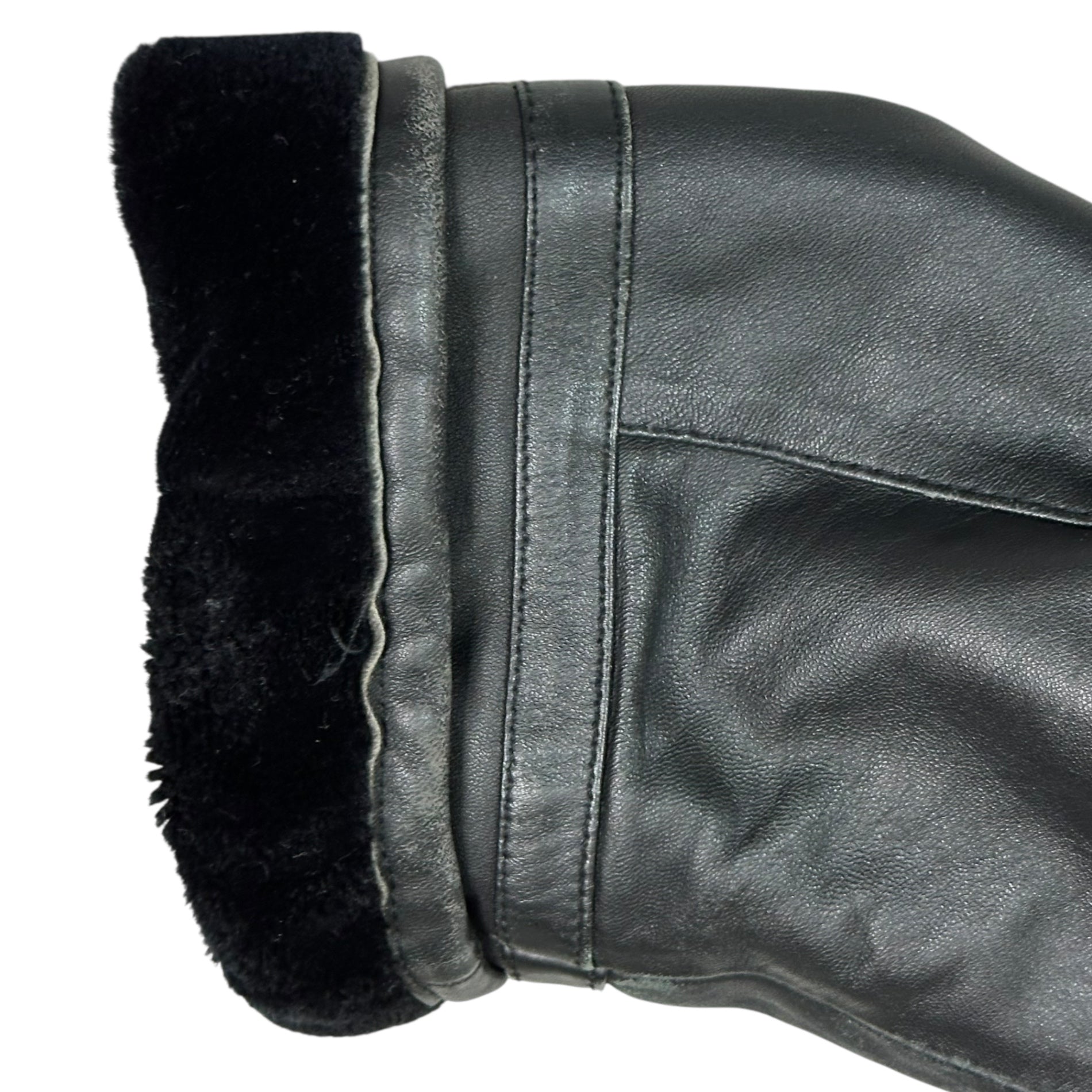 HARDY AMIES SPORT(ハーディエイミススポーツ) 90's lamb leather jacket with boa lining 90年代 裏ボア ラムレザー ジャケット L ブラック
