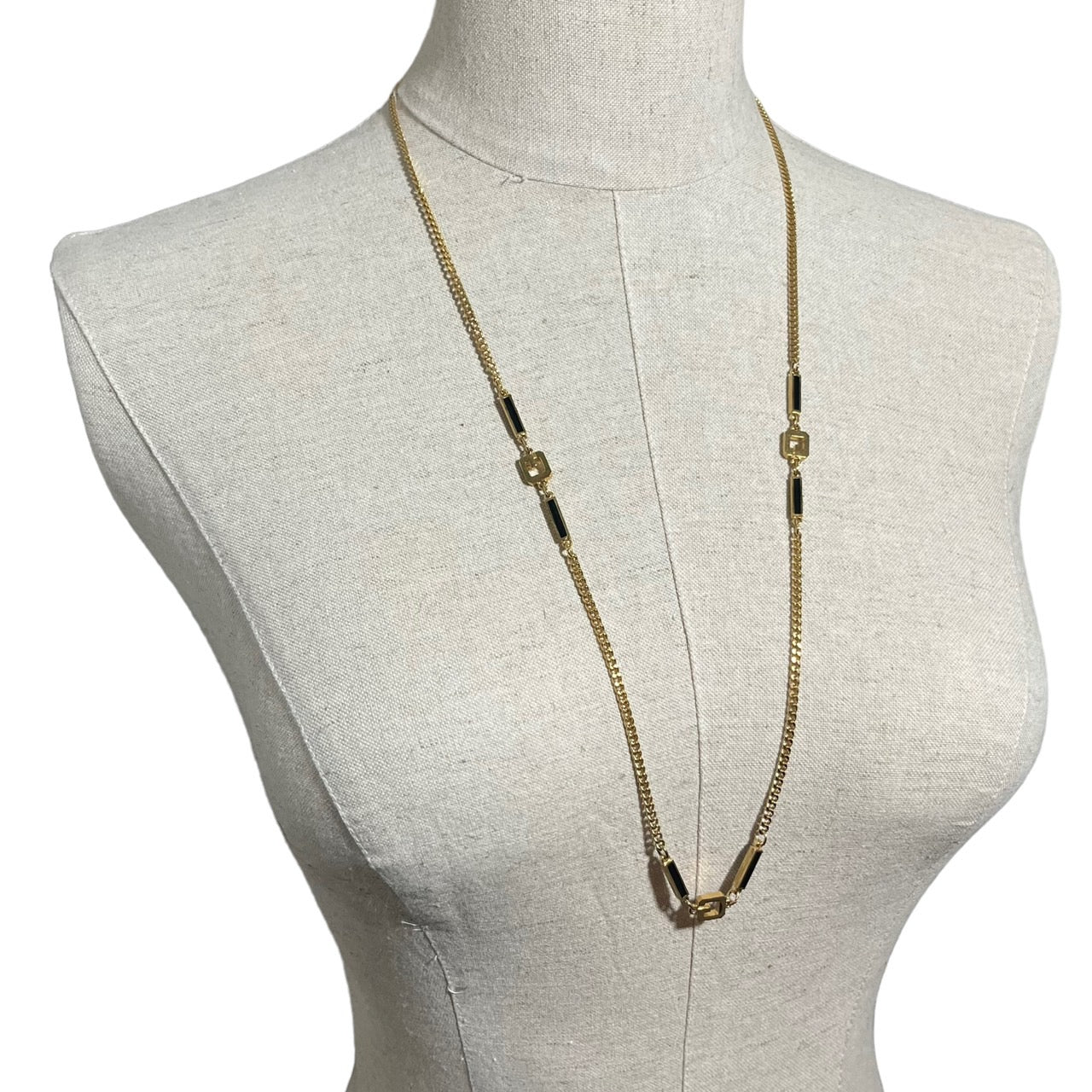 GIVENCHY(ジバンシィ) 80's G logo chain necklace ロゴ チェーン ネックレス1980刻印 ジバンシー