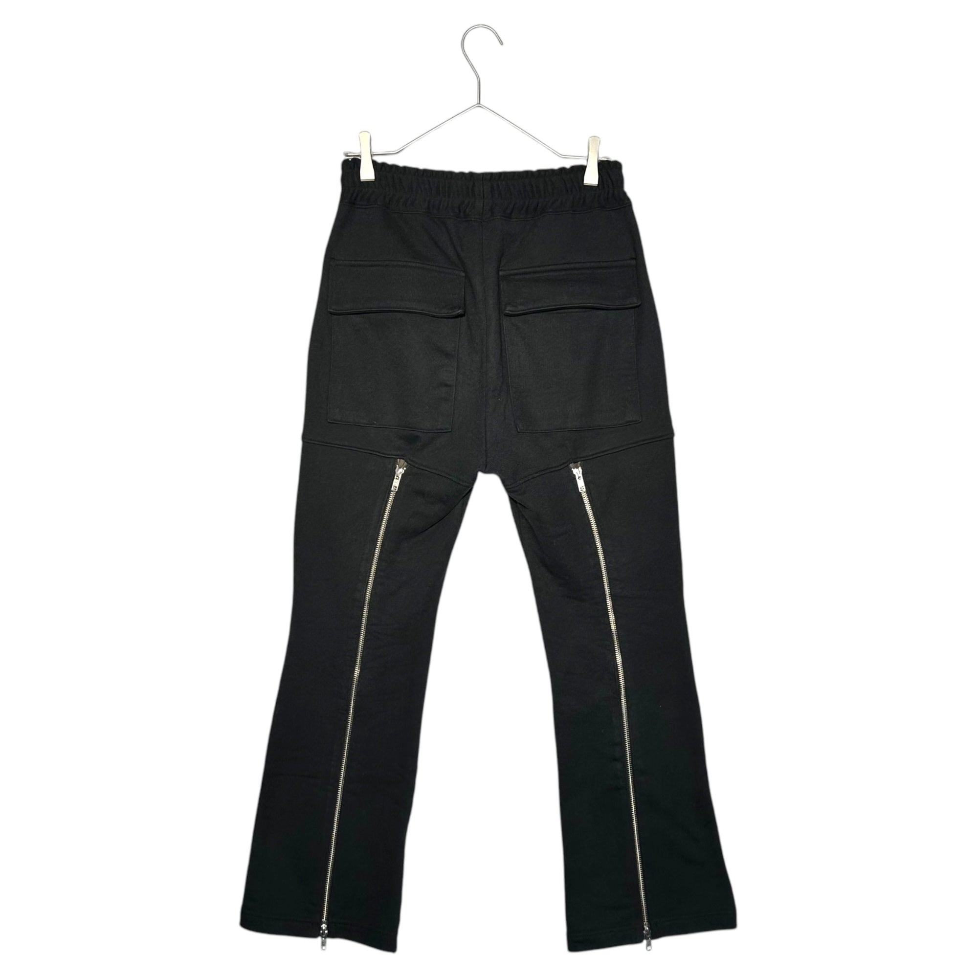 laid back(レイドバック) back zip cargo sweat pants バックジップ カーゴ スウェット パンツ S ブラック