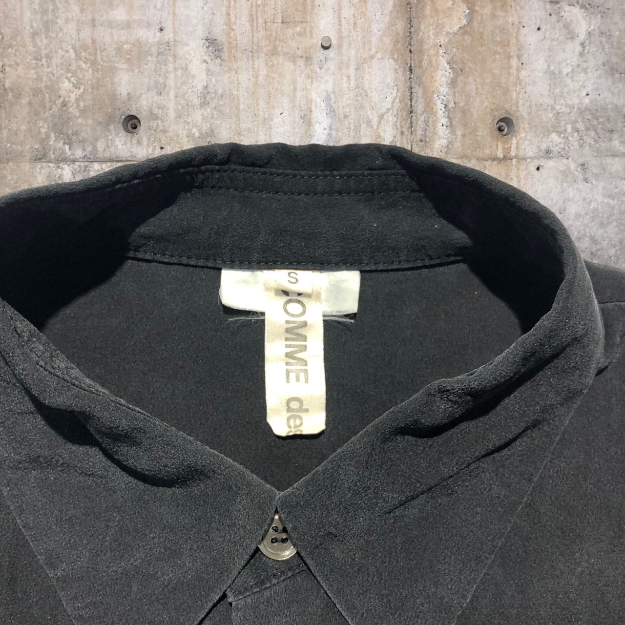 COMME des GARCONS(コムデギャルソン) 09ssシルクブラウス S ブラック