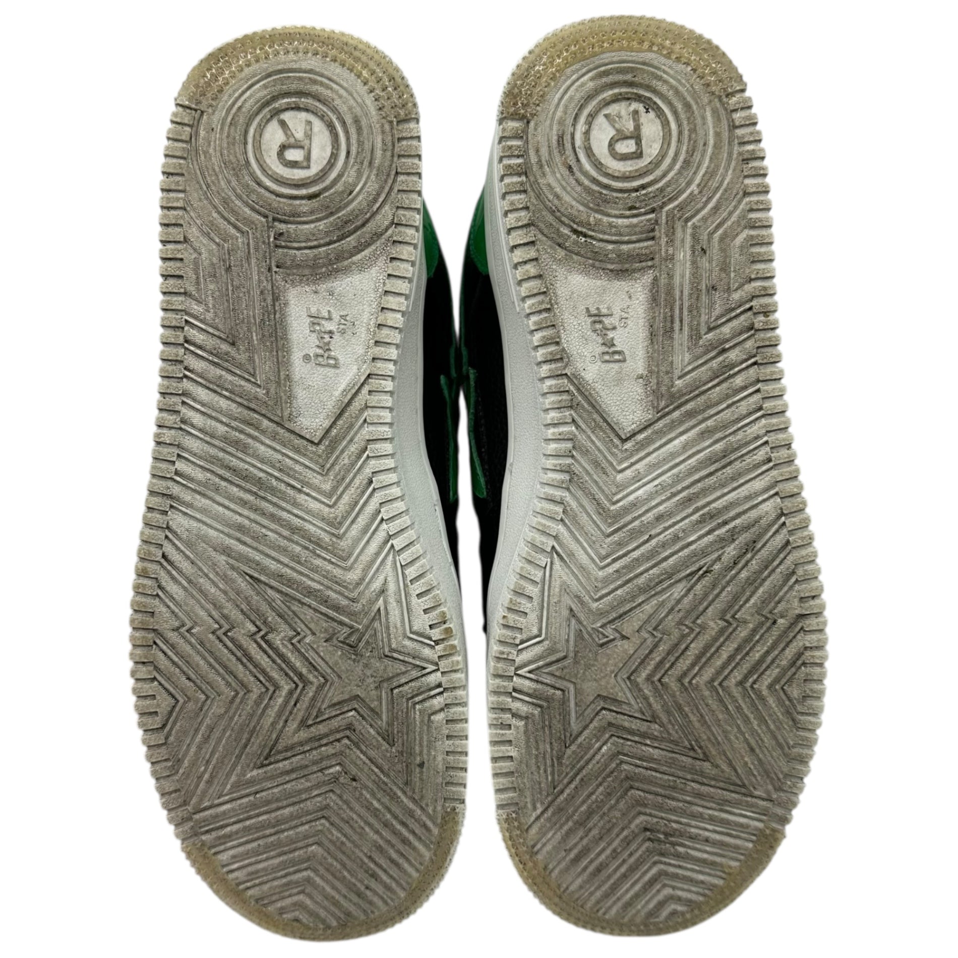 A BATHING APE(アベイシングエイプ) GUNNA BAPE STA™ ガンナ ペイプ スタ ローカット スニーカー 1G73191927 28.0cm ブラック×グリーン