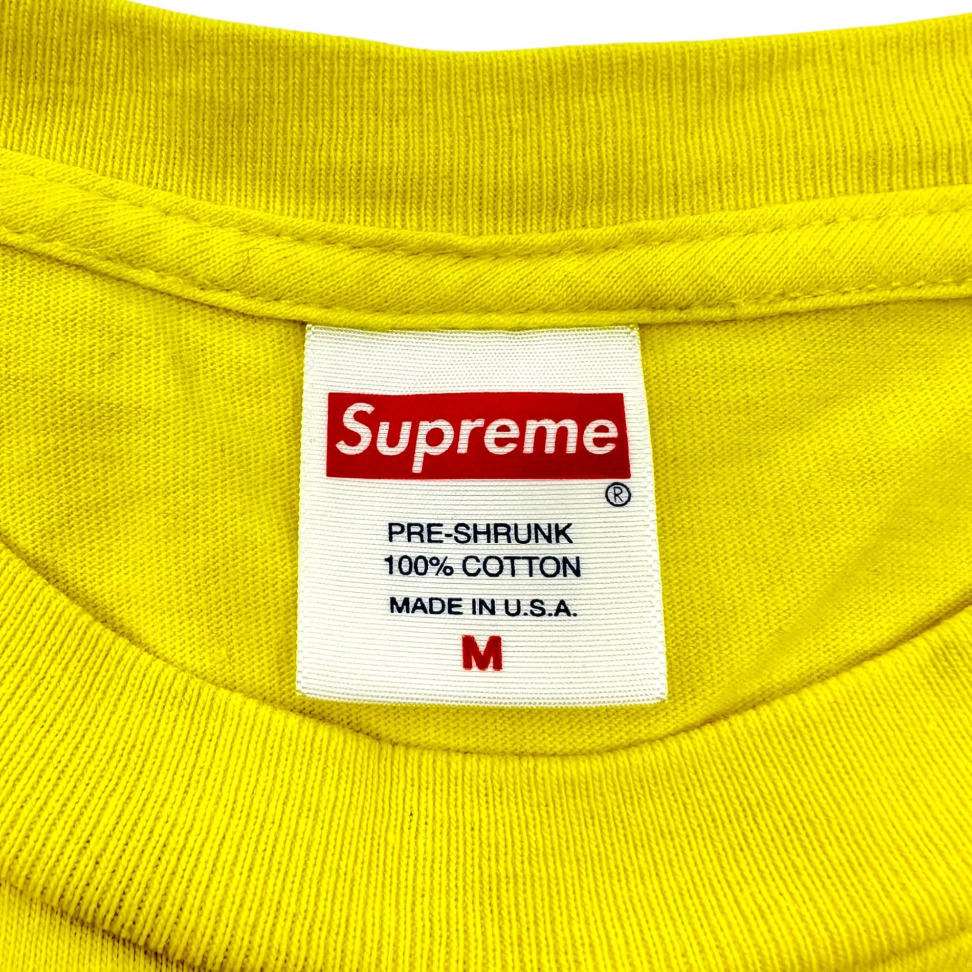 SUPREME(シュプリーム) 19AW The Velvet Underground & Nico Tee ベルベット アンダーグラウンド & ニコ Tシャツ M イエロー