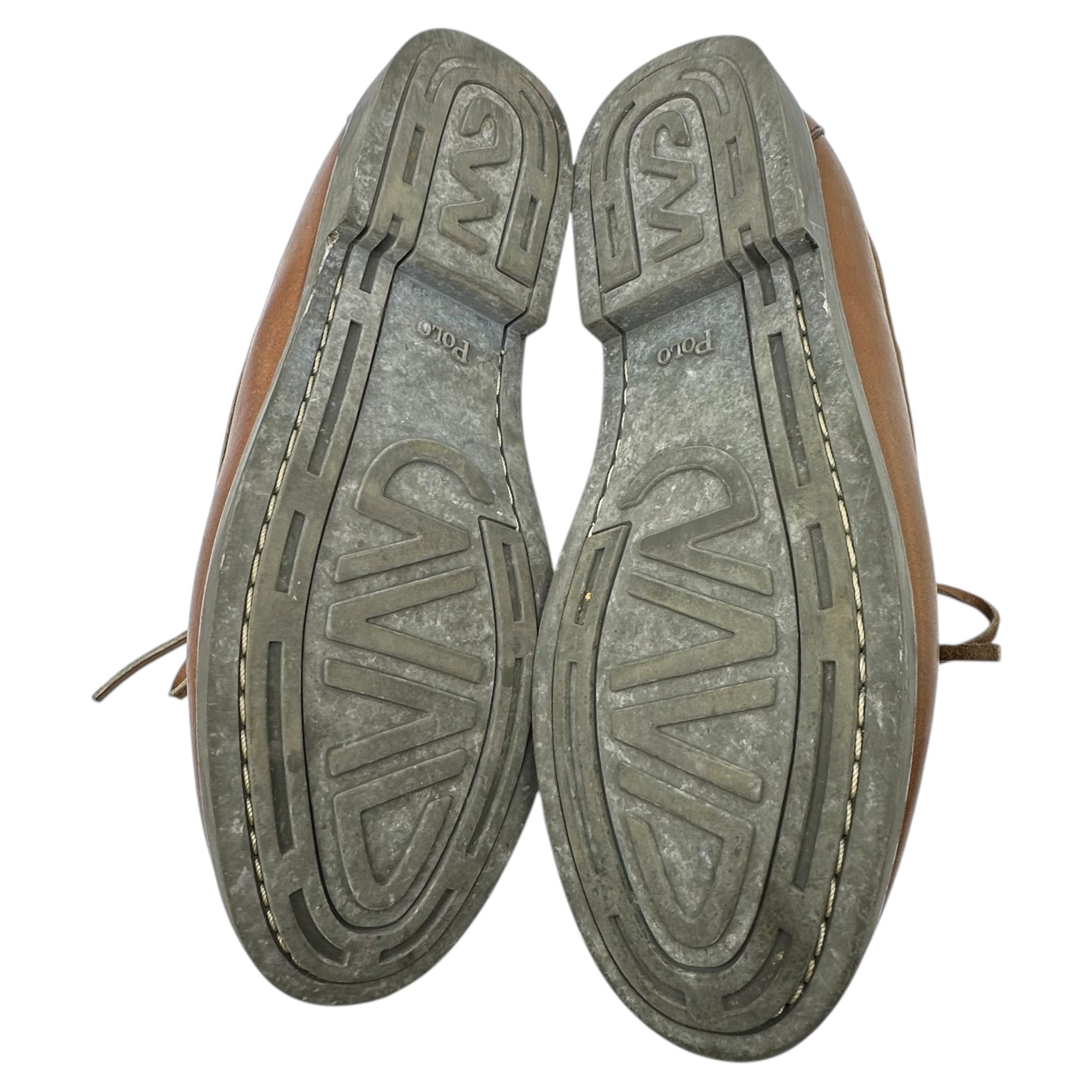 POLO RALPH LAUREN(ポロラルフローレン) Leather Deck Shoes レザー デッキ シューズ 8EE(26cm程度) ブラウン