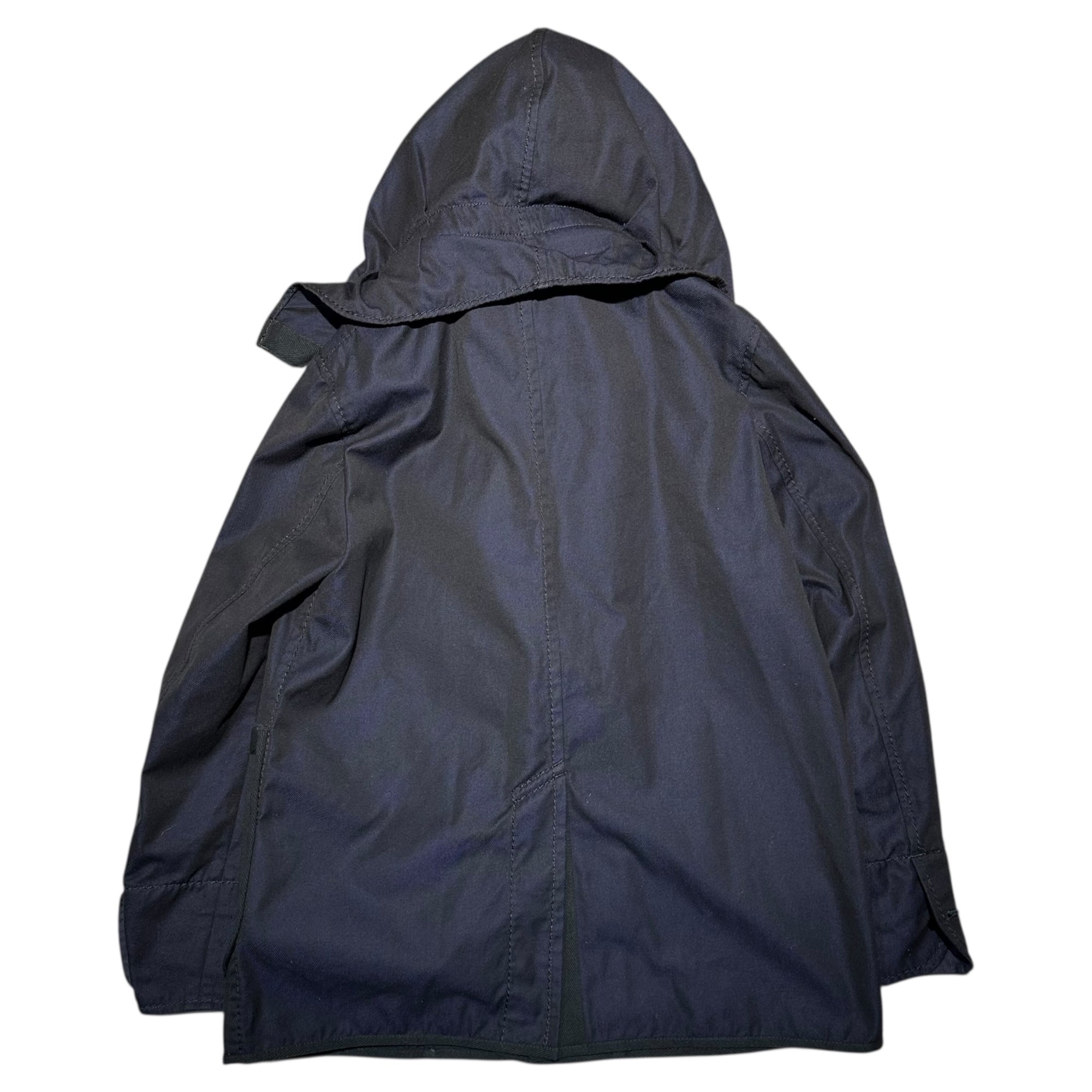 sacai(サカイ) 16AW Cotton Calze Euro Military Wear Sampling Hooded Jacket コットンカルゼ ユーロミリタリー サンプリング フーデッド ジャケット 16-00960M 1(S程度) ネイビー