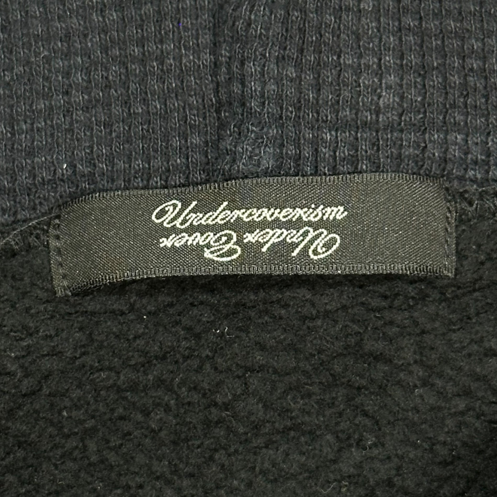 UNDERCOVERISM(アンダーカバイズム) 14SS SCAB Hagi Twin Zip Hoodie 青山限定 ハギ ツイン ジップ パーカー M9802 2 ブラック