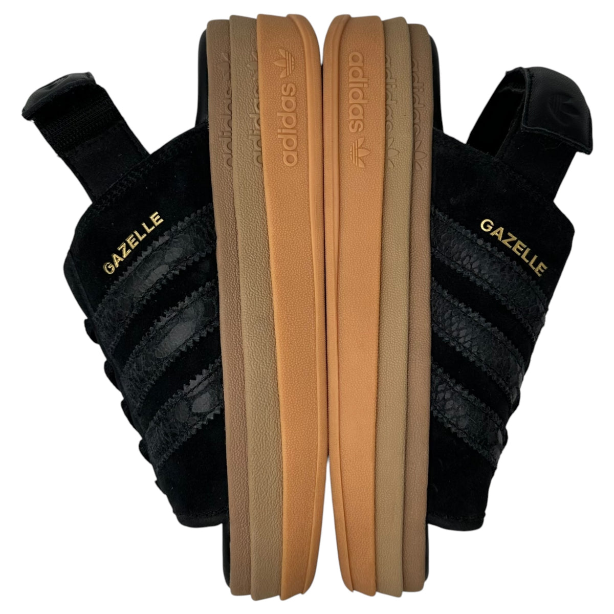 adidas(アディダス) GAZELLE BOLD SANDALS ガゼル ボールド サンダル HQ4688 24.5cm ブラック