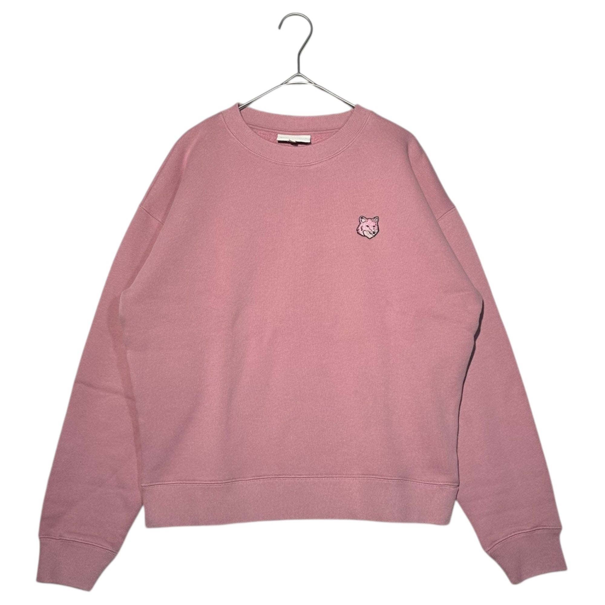 Maison Kitsune(メゾンキツネ) Fox Head Patch Comfort Sweatshirt フォックスヘッド パッチ コンフォート スウェットシャツ MW00315KM0307 S ピンク