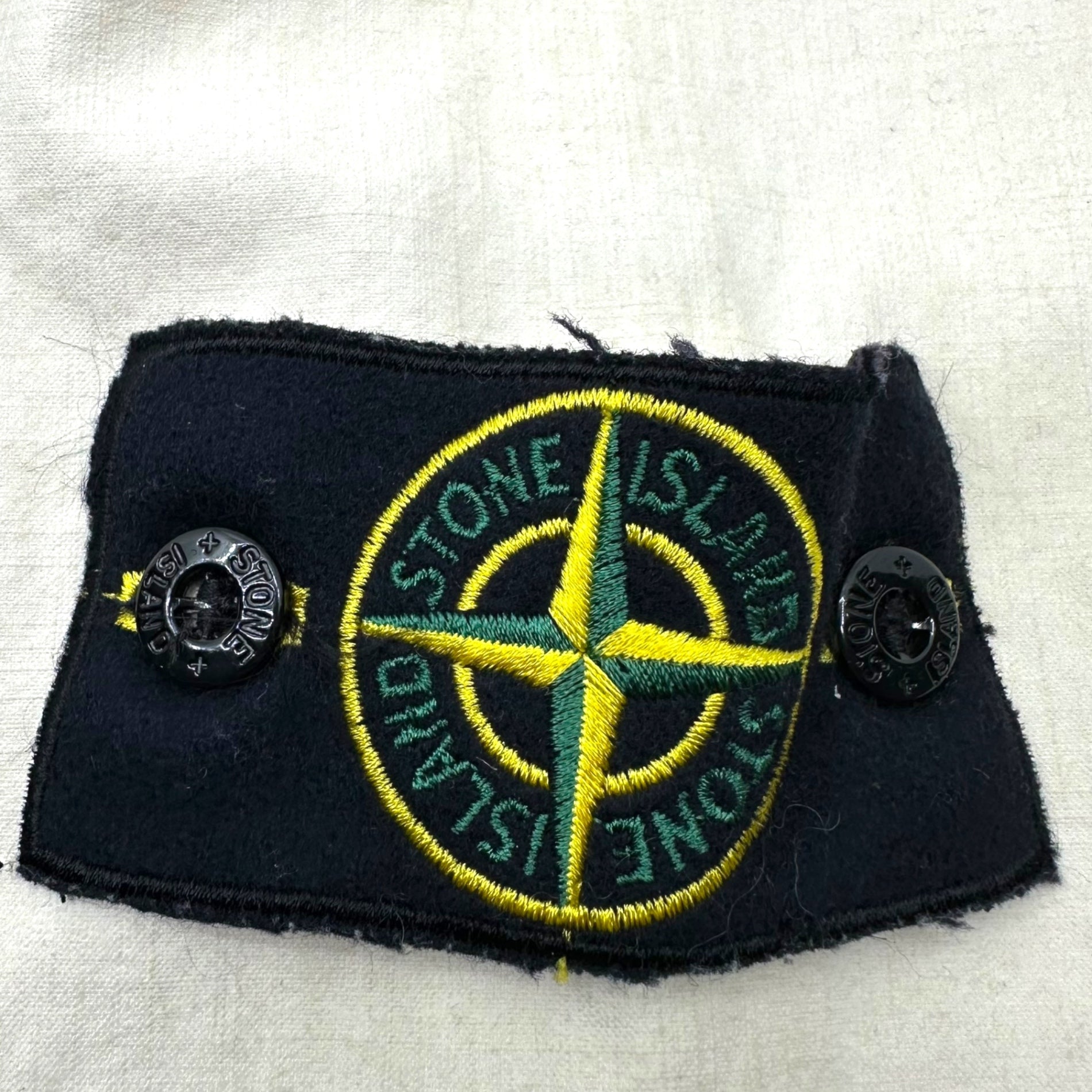 STONE ISLAND(ストーンアイランド) 06SS Cotton Hooded Gimmick Pocket Jacket コットン フーデッド ギミック ポケット ジャケット 4415M239 M アイボリー×ブラック 00's マウンテンパーカー